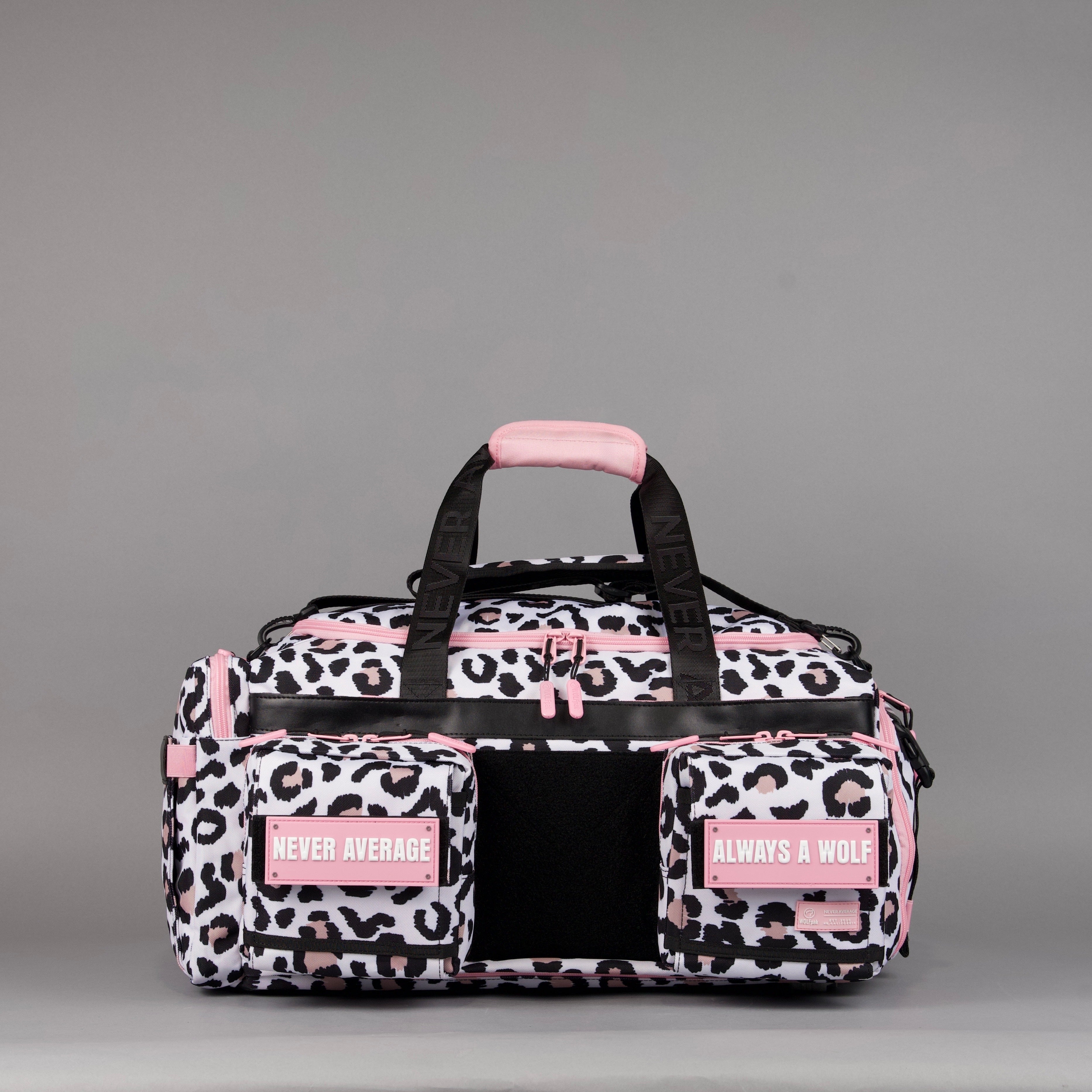 40L Ultimate Duffle Bag Leopard Pink Zip