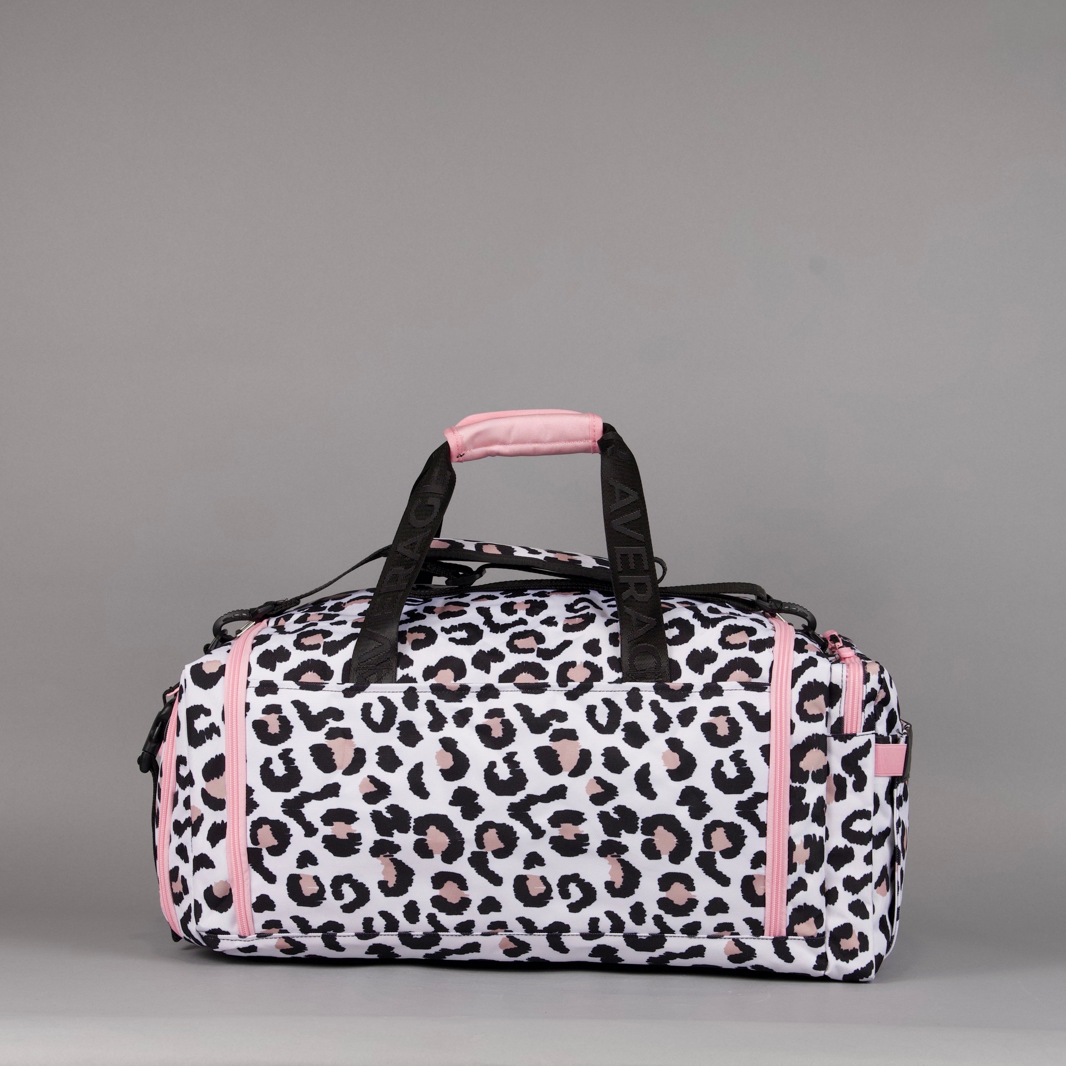 40L Ultimate Duffle Bag Leopard Pink Zip