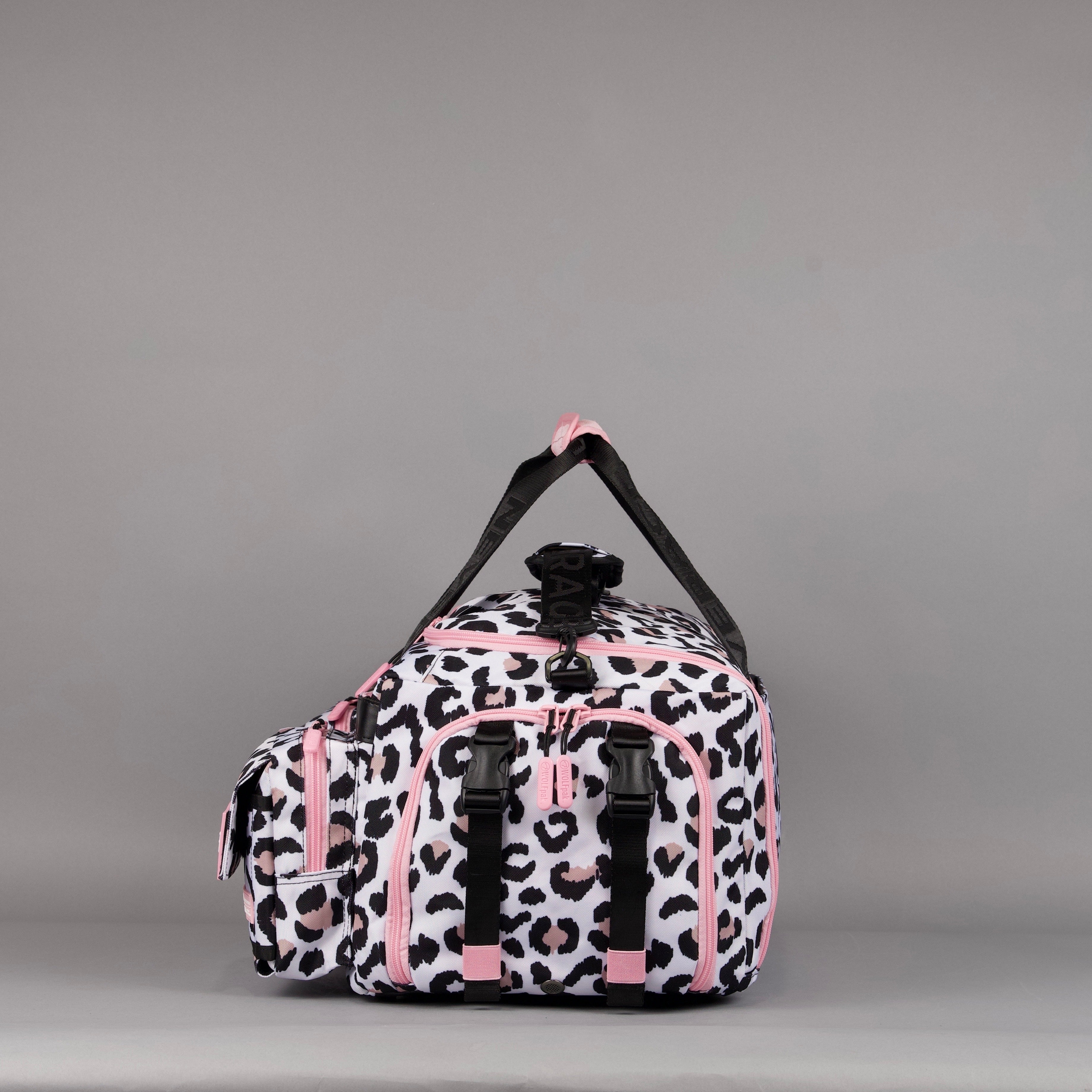 40L Ultimate Duffle Bag Leopard Pink Zip