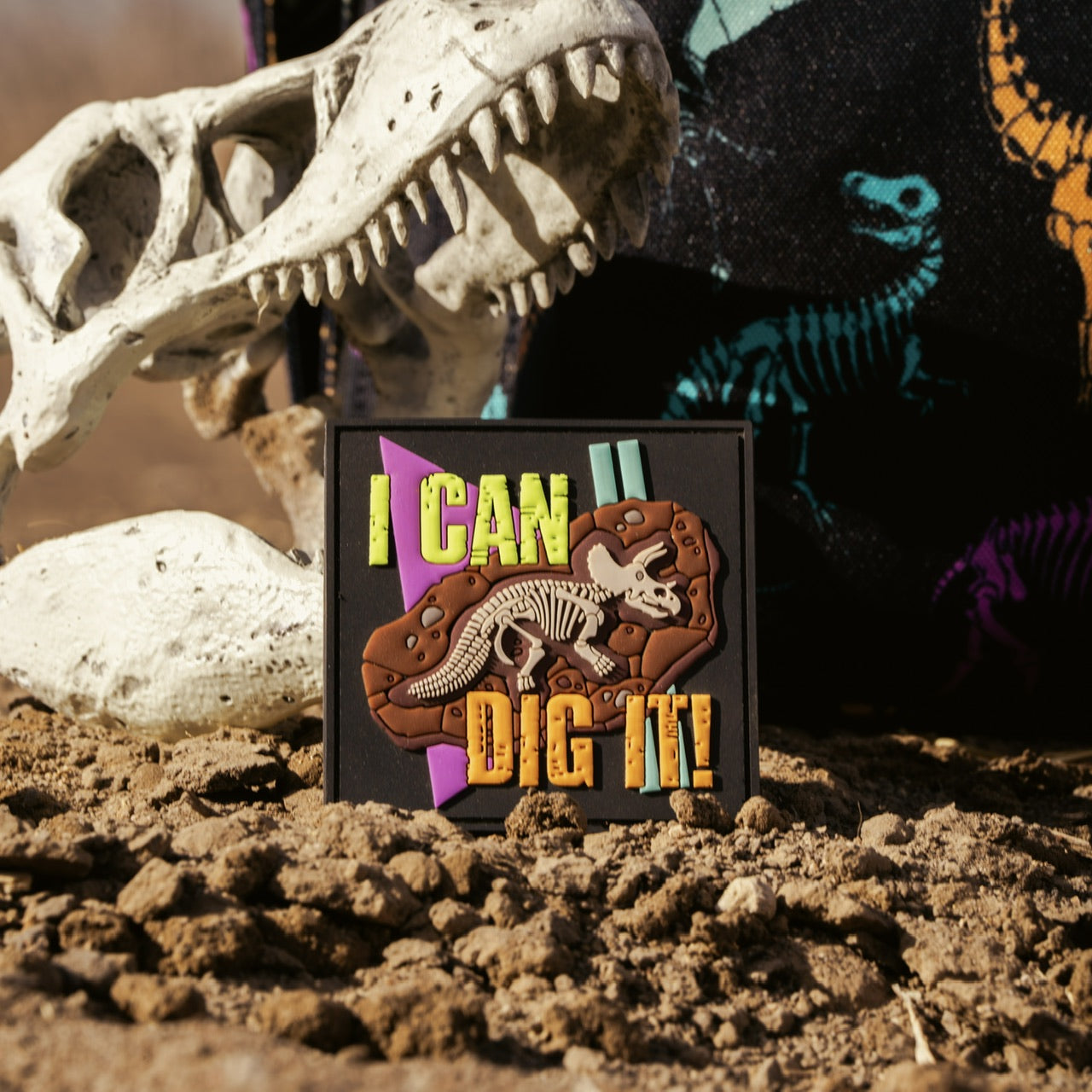 Dino I Can Dig It Patch