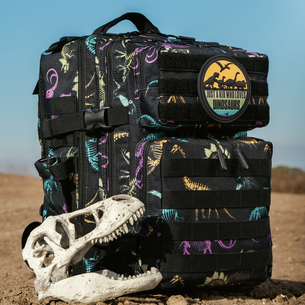 25L Backpack Dino Bag