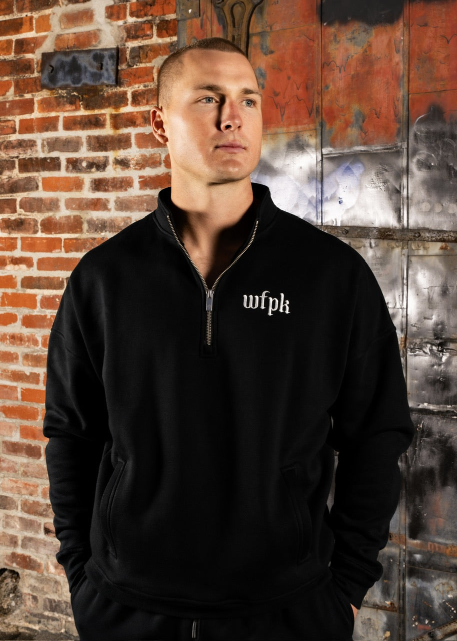 Gothic Black Quarter Zip