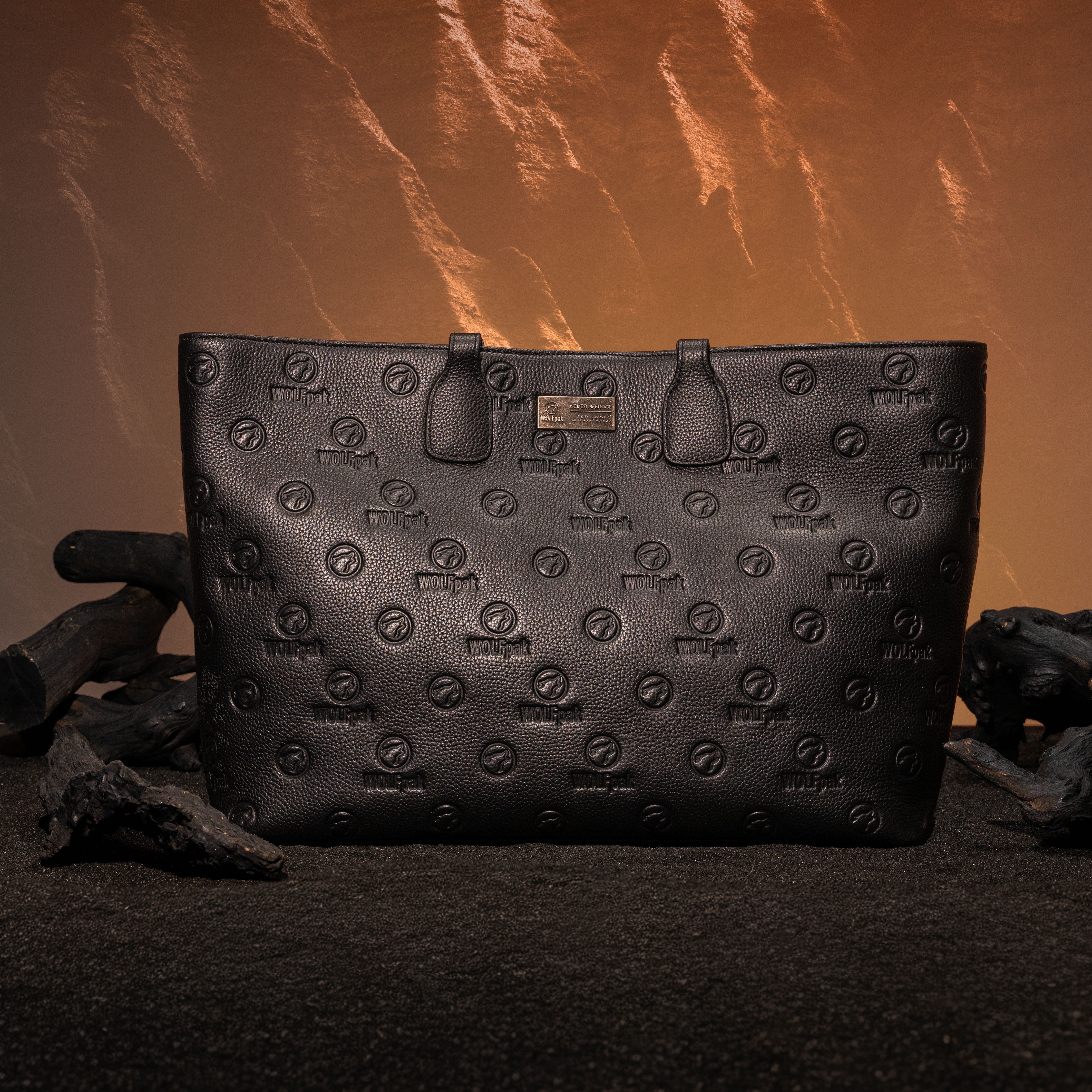 Tote Bag Black Luxury Leather