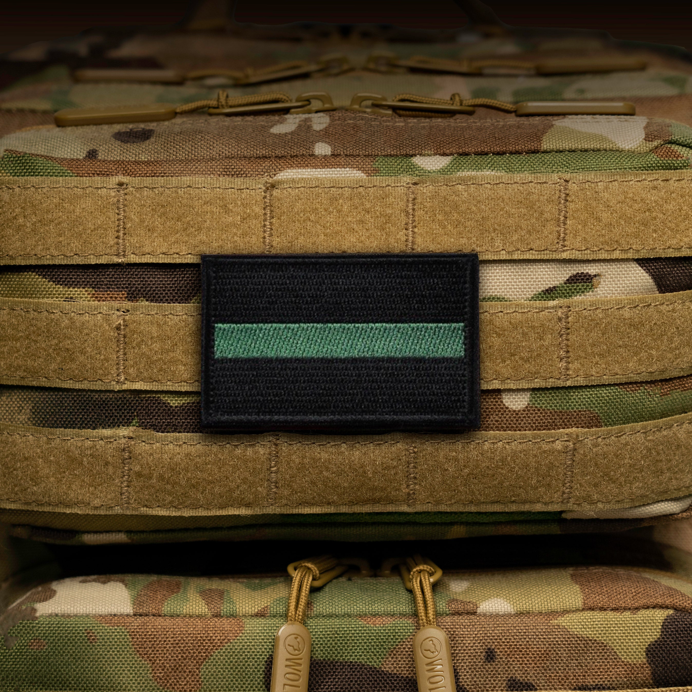 Military Green Stripe Flag