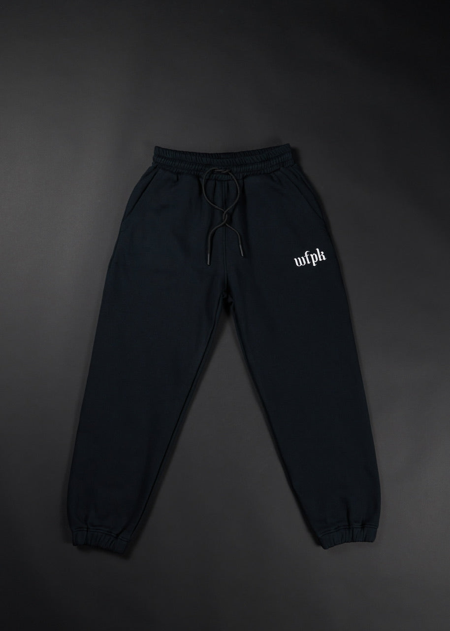 Gothic Black Cuffed Sweats