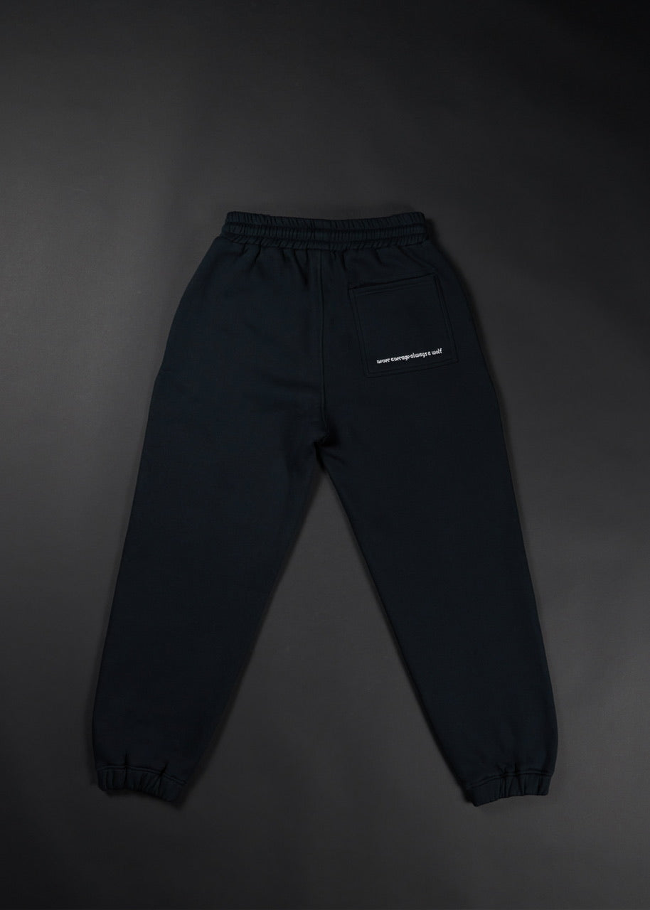 Gothic Black Cuffed Sweats