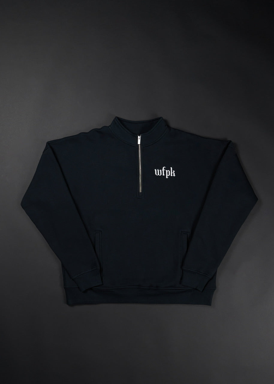 Gothic Black Quarter Zip