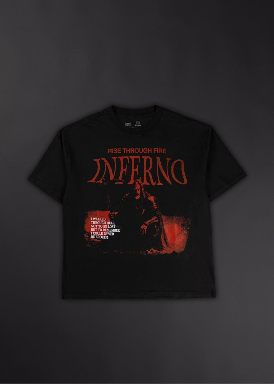 🎁 "Rise" Dante's Inferno Graphic T-Shirt Sale (100% off)