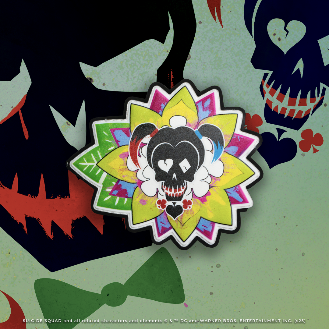 🎁 Suicide Squad Harley Skull Patch Sale (100% off)