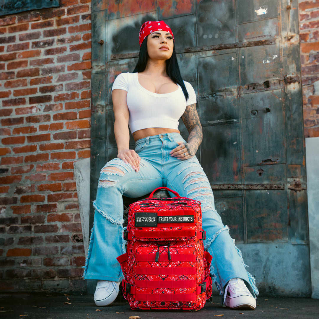 25L Backpack Red Bandana