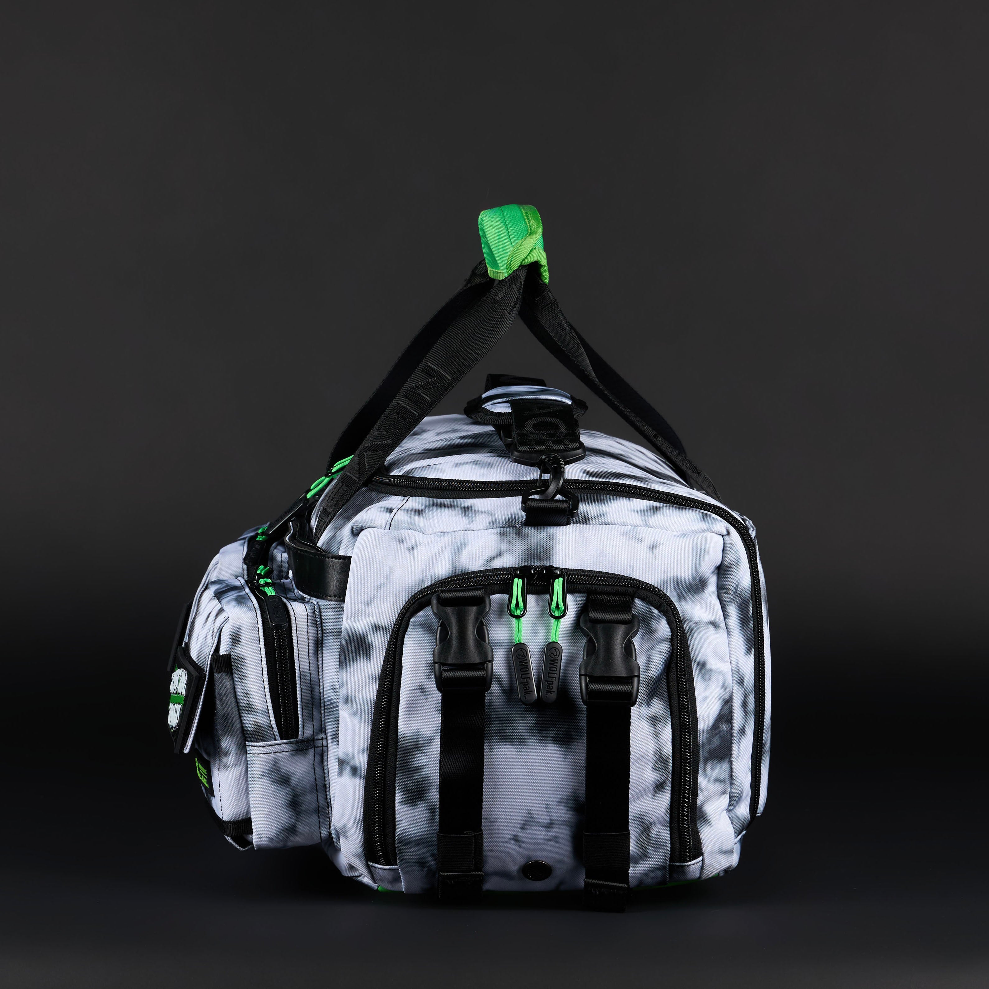 30L Perfect Duffle Bag Graffiti Green