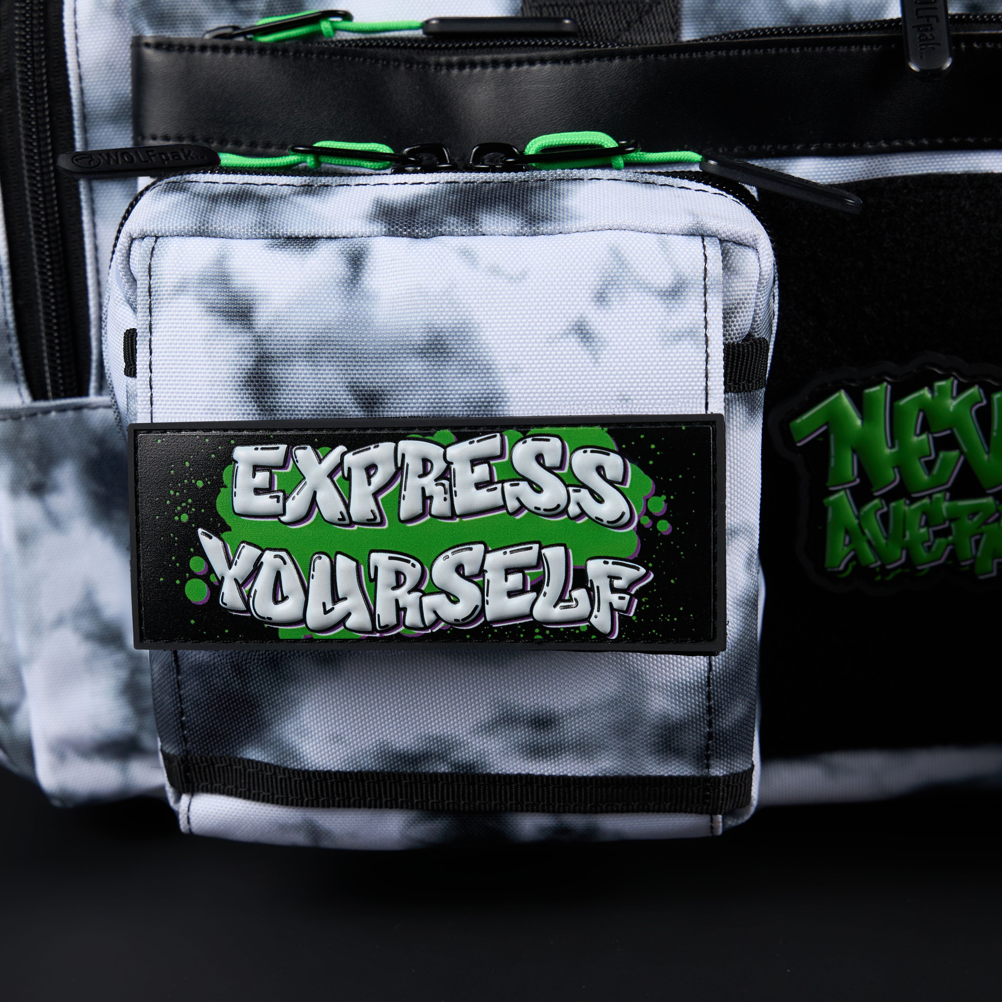 30L Perfect Duffle Bag Graffiti Green