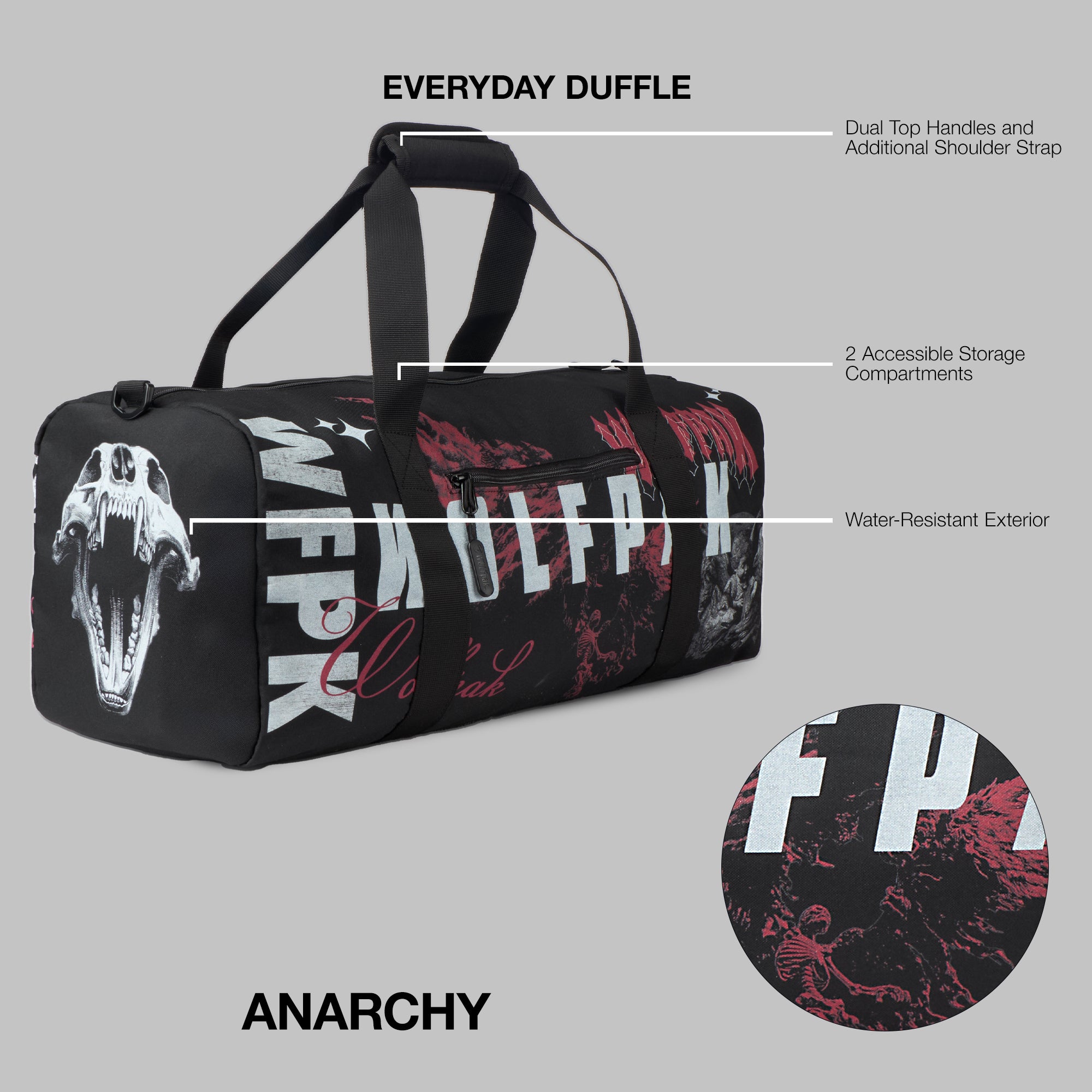 25L Everyday Anarchy Lined Duffle Bag