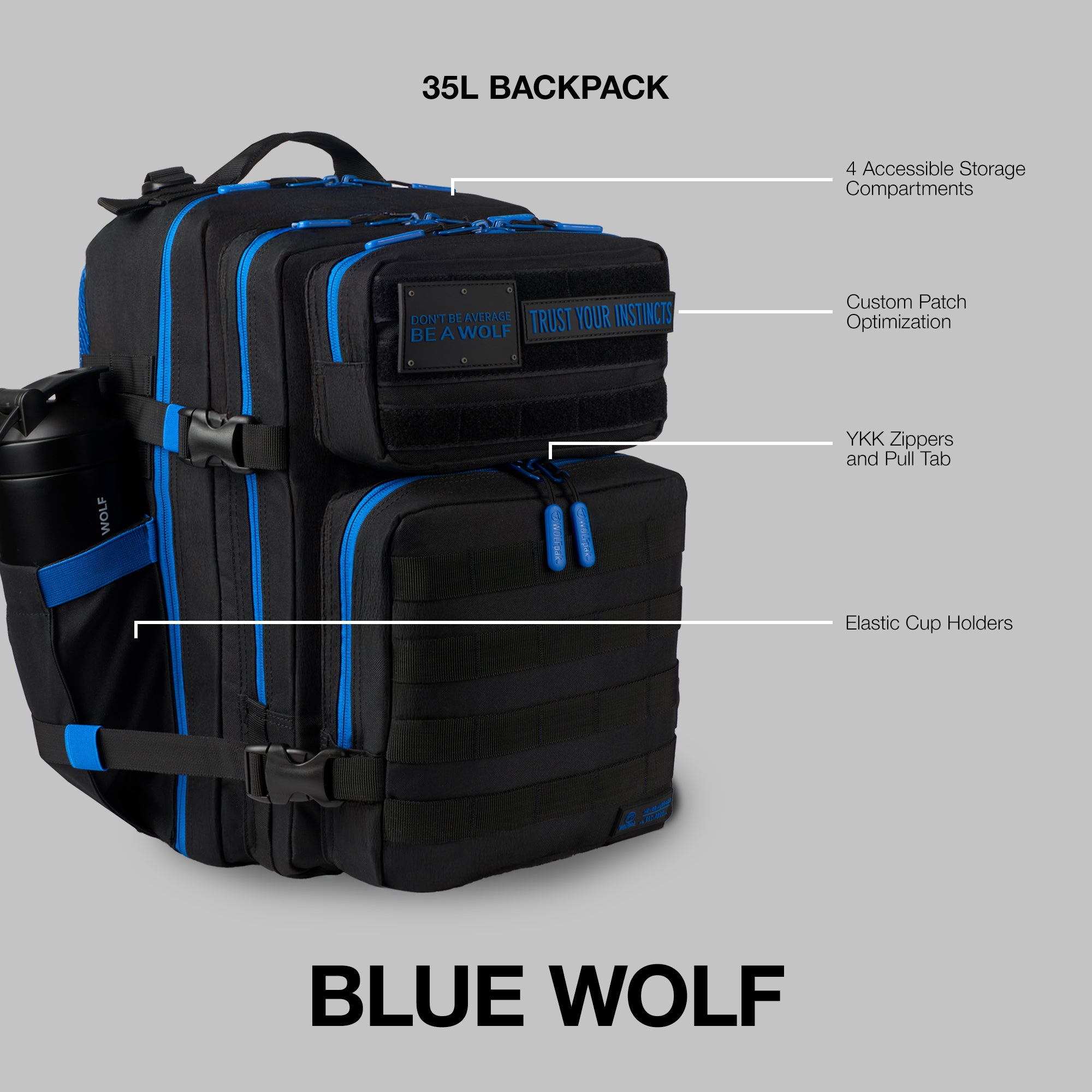 35L Backpack Blue Wolf PREVIEW