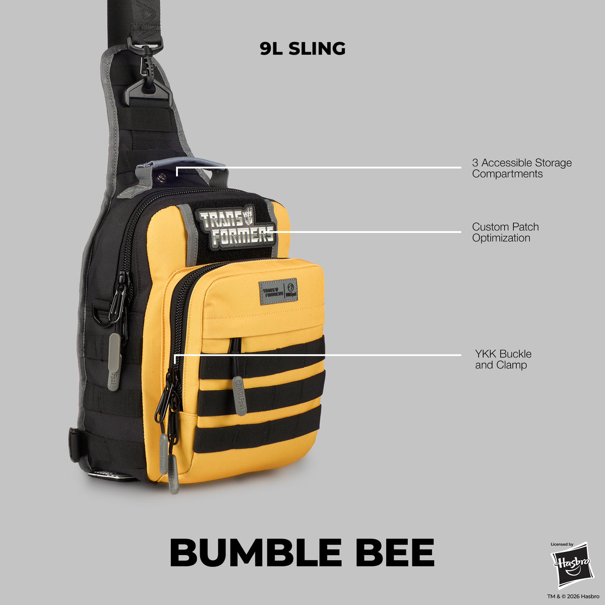9L Tactical Sling Bag Transformers Bumblebee