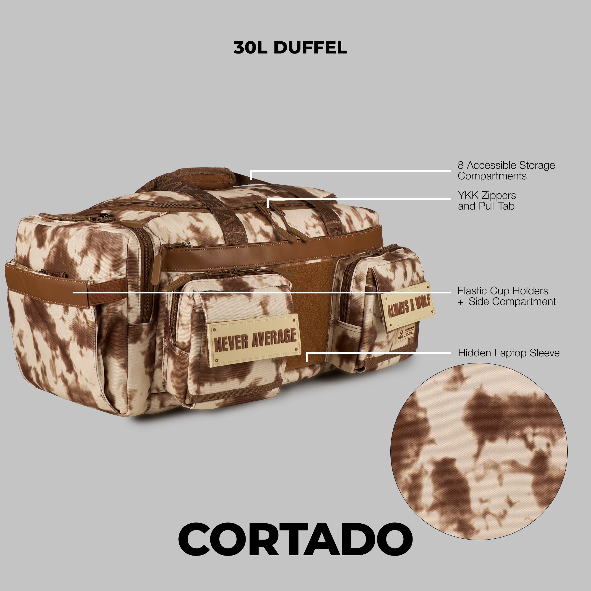 30L Perfect Duffle Bag Cortado