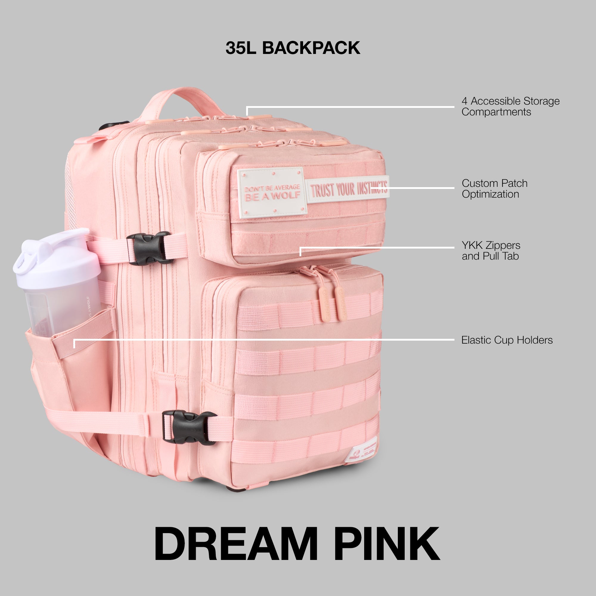 35L Backpack Dream Pink