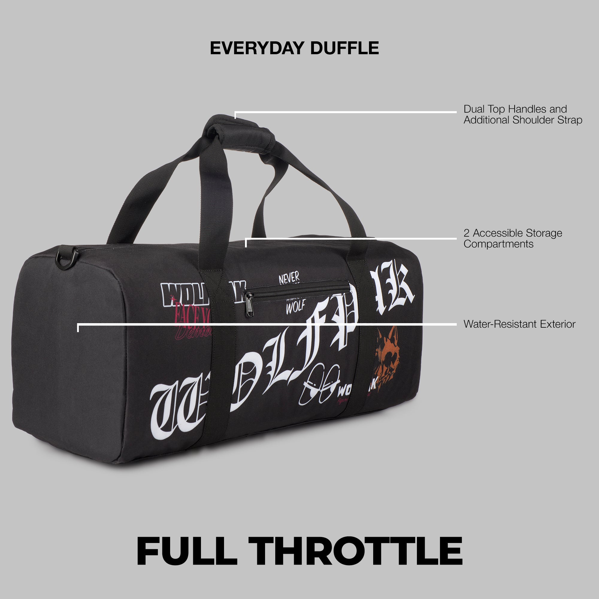 25L Everyday Lined Duffle Full Throttle