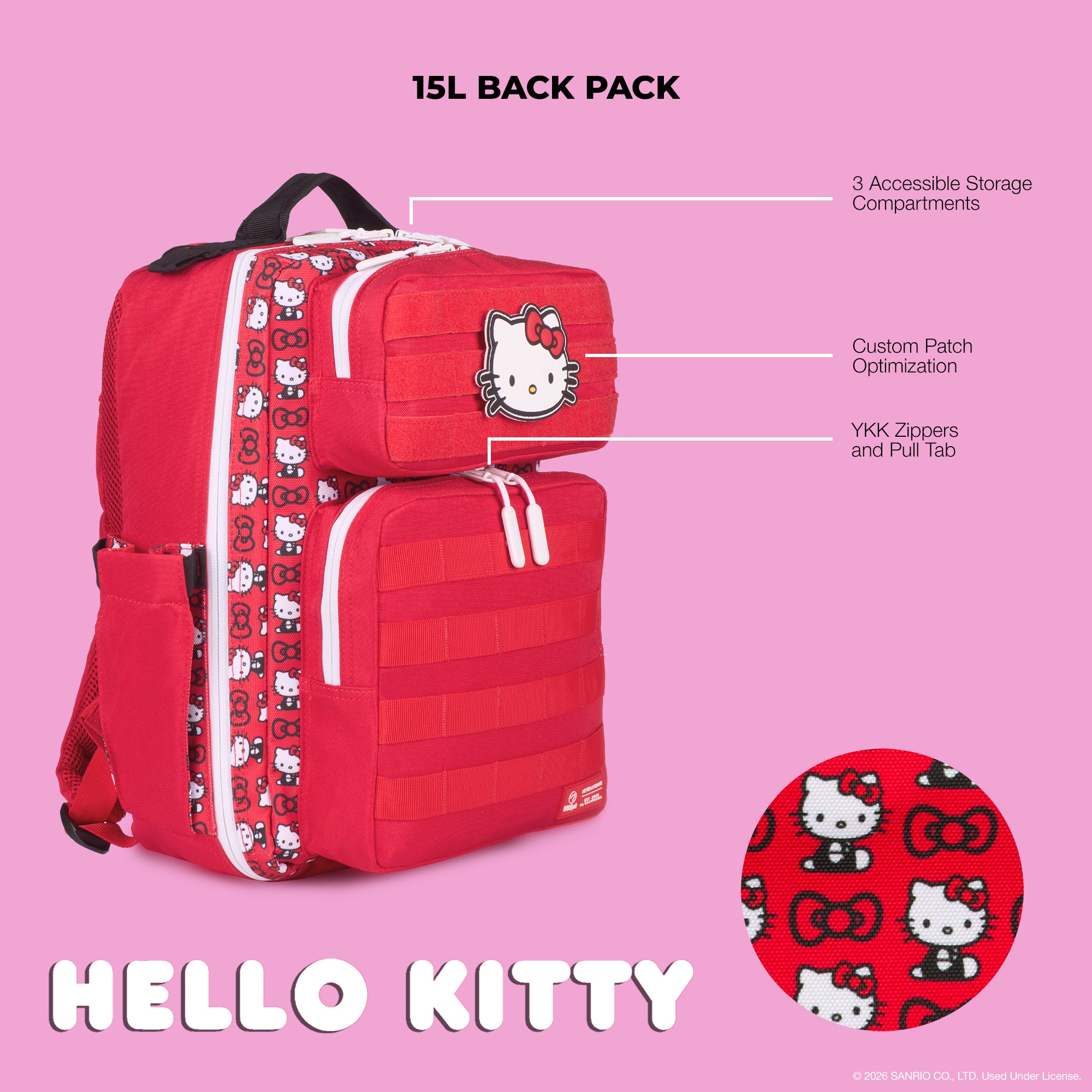 15L Tactical Backpack Hello Kitty