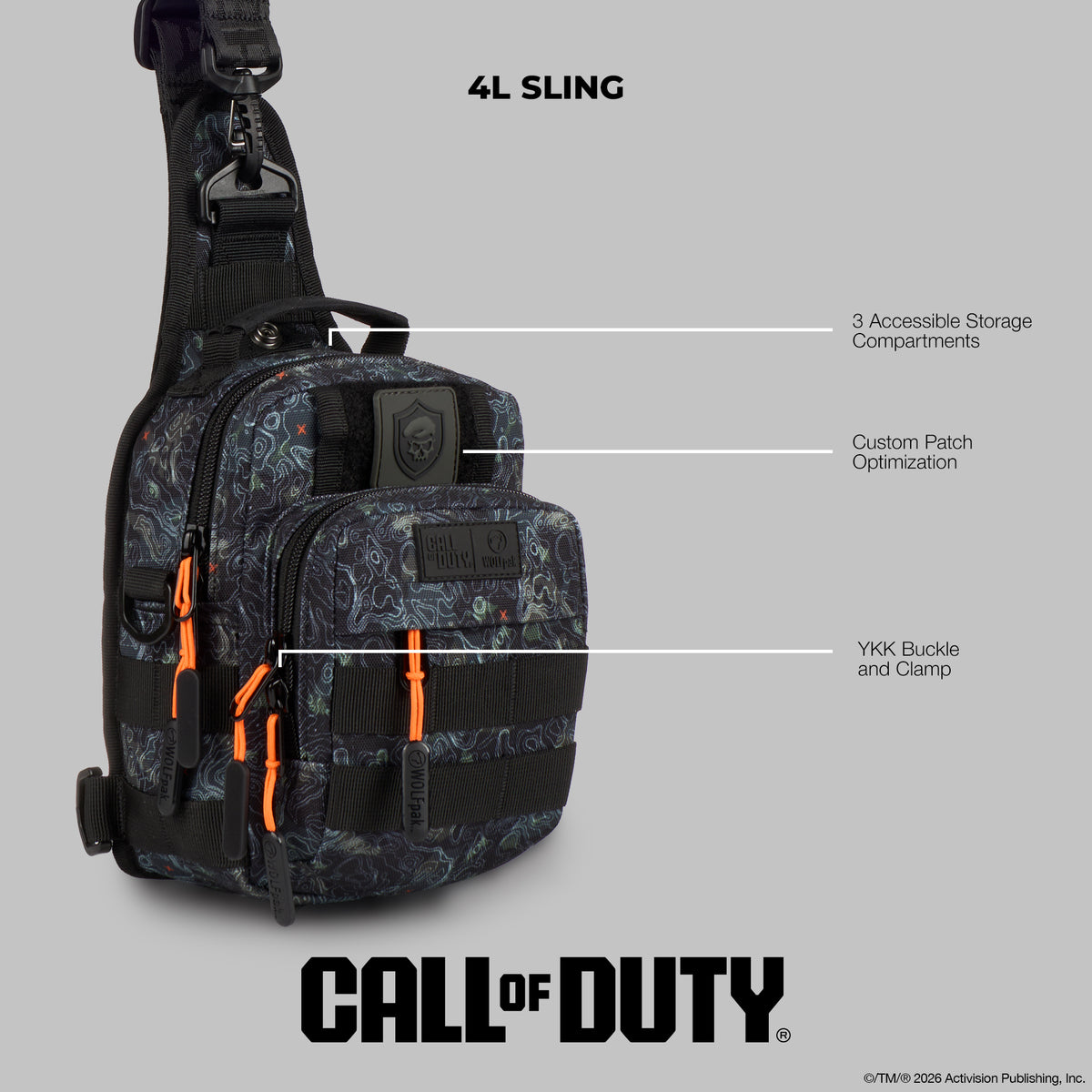 4L Mini Tactical Sling Bag Call Of Duty Jupiter