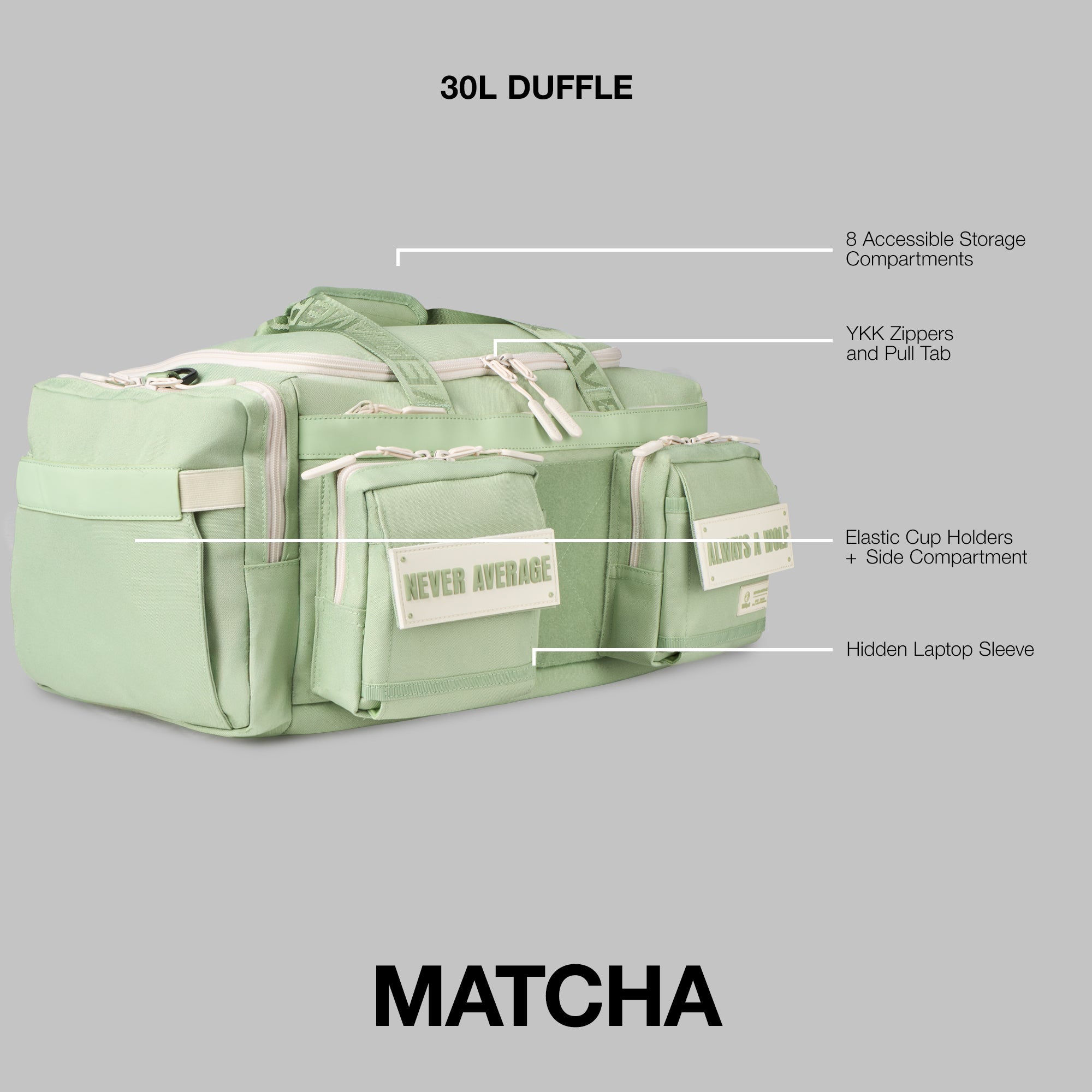 30L Perfect Duffle Bag Matcha