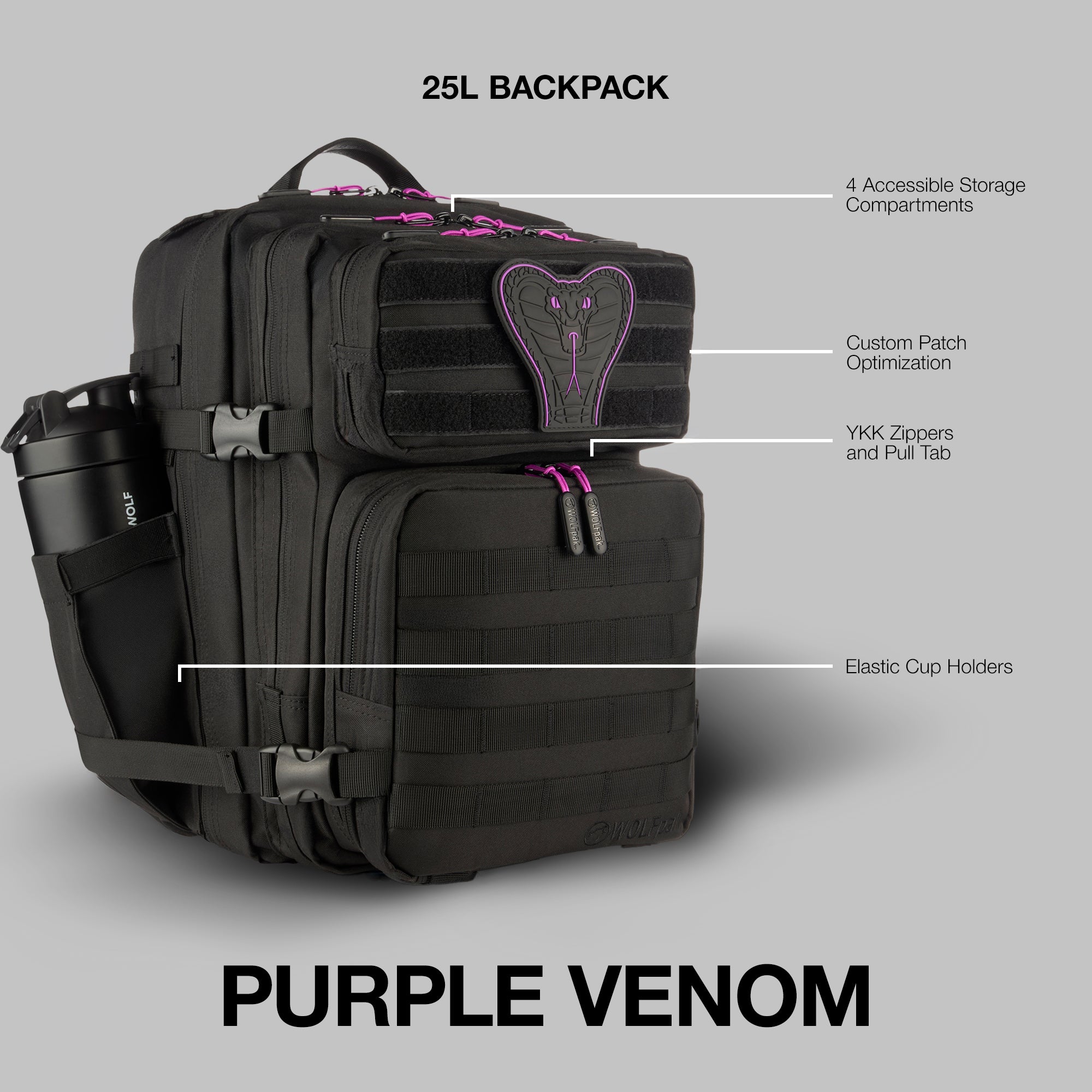 25L Backpack Purple Venom PREVIEW