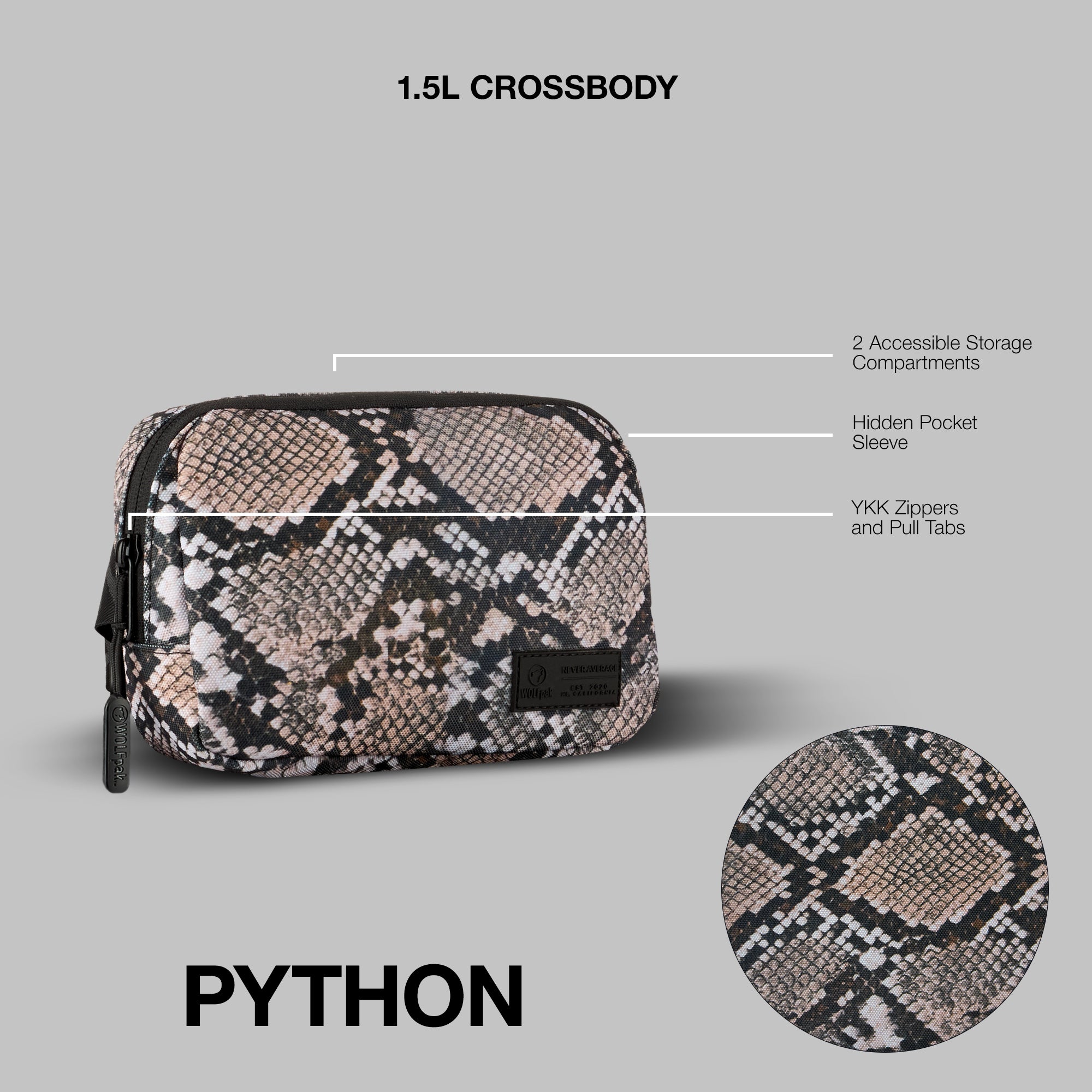 Crossbody Pack Python PREVIEW
