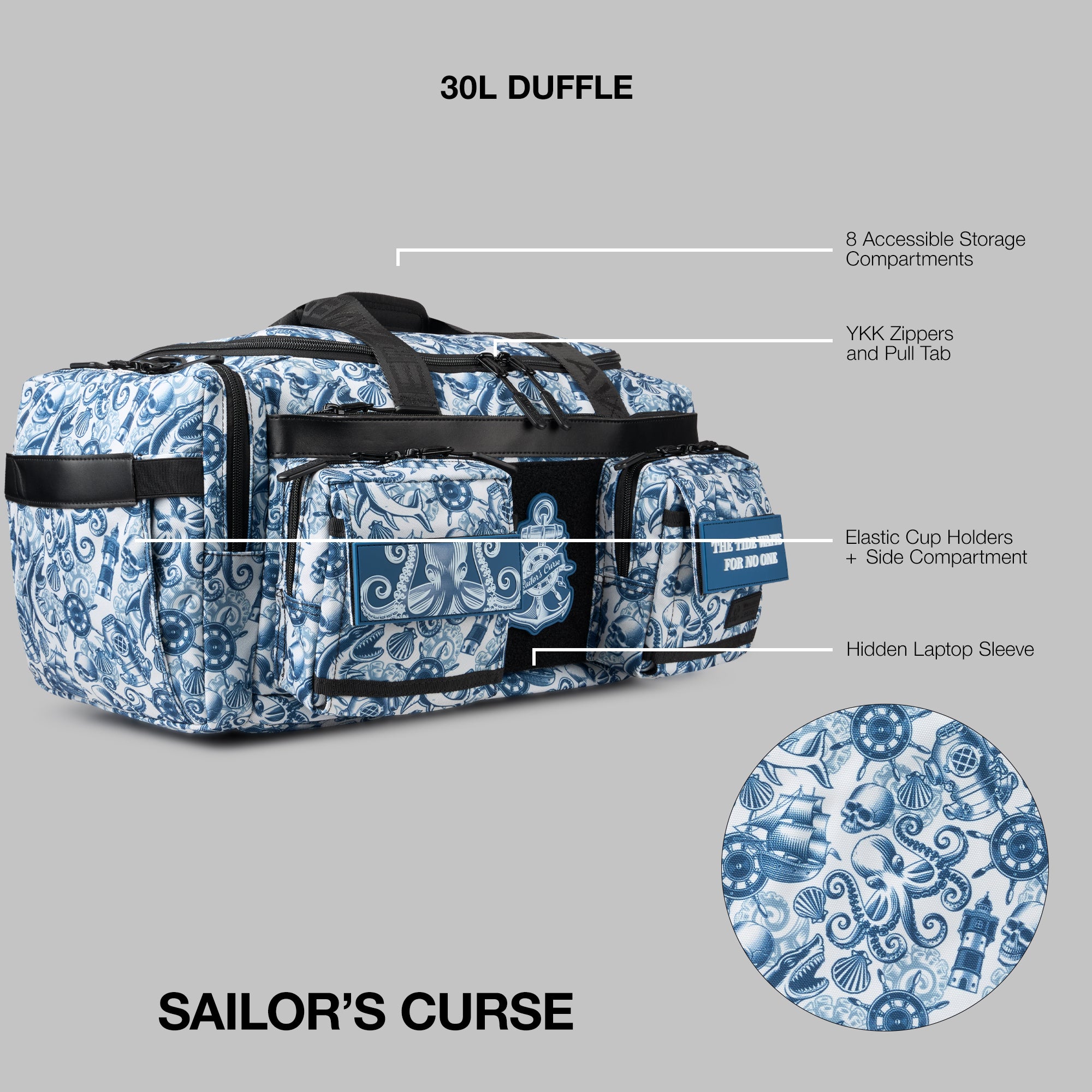30L Perfect Duffle Bag Sailor's Curse PREVIEW