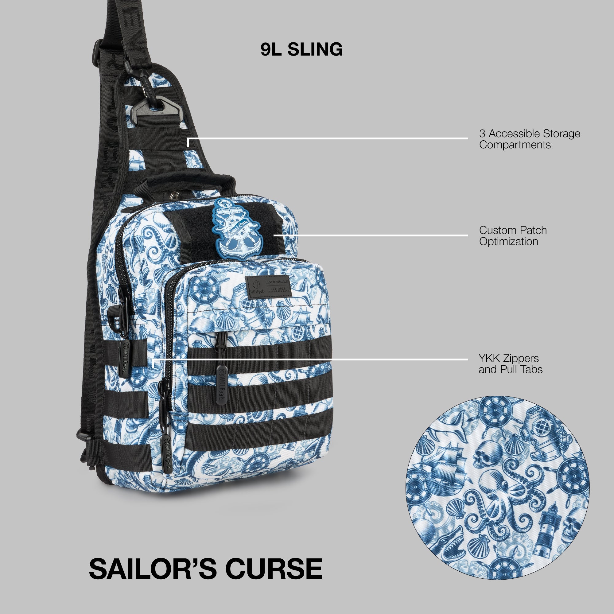 9L Tactical Sling Bag Sailor's Curse PREVIEW
