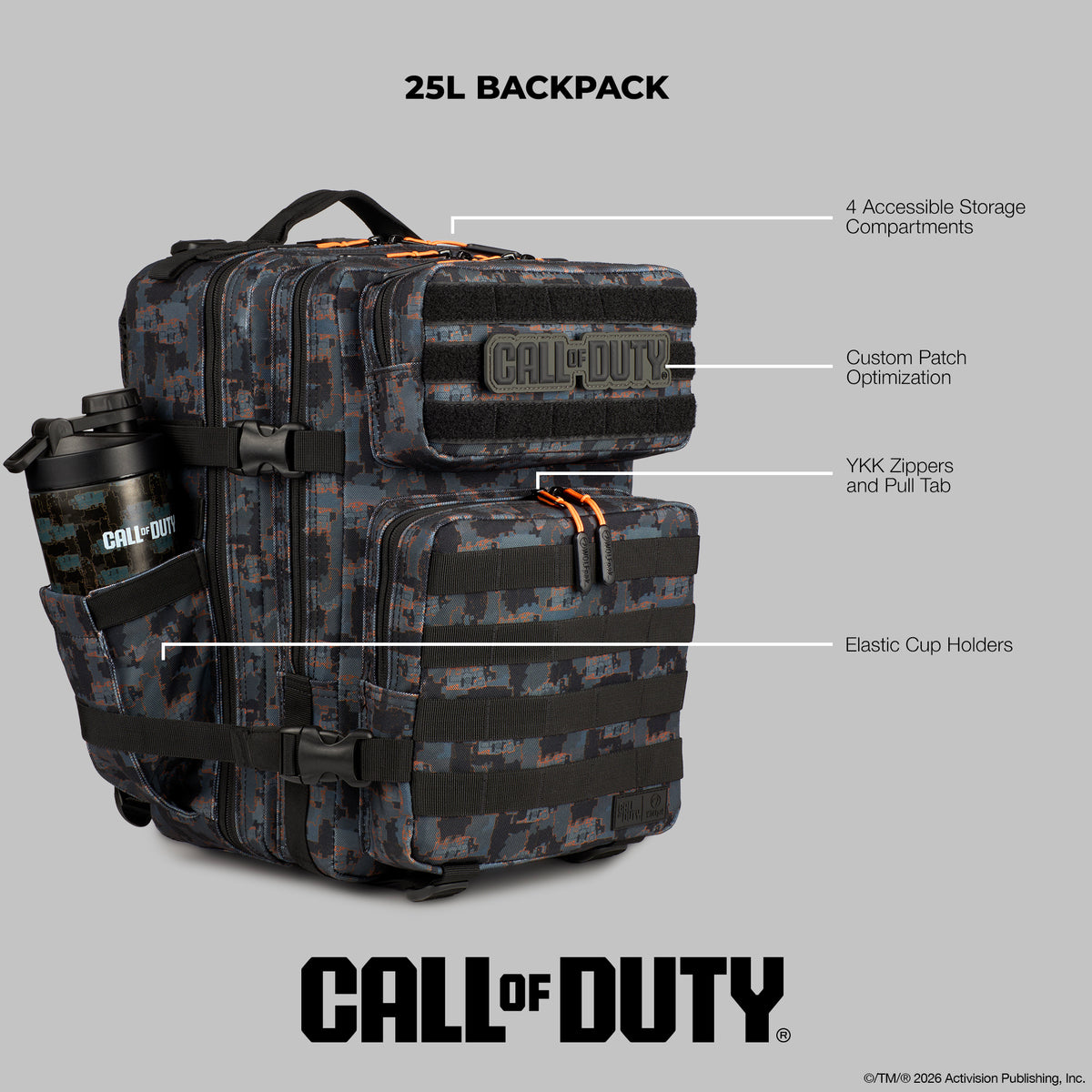 25L Backpack Call Of Duty Slums