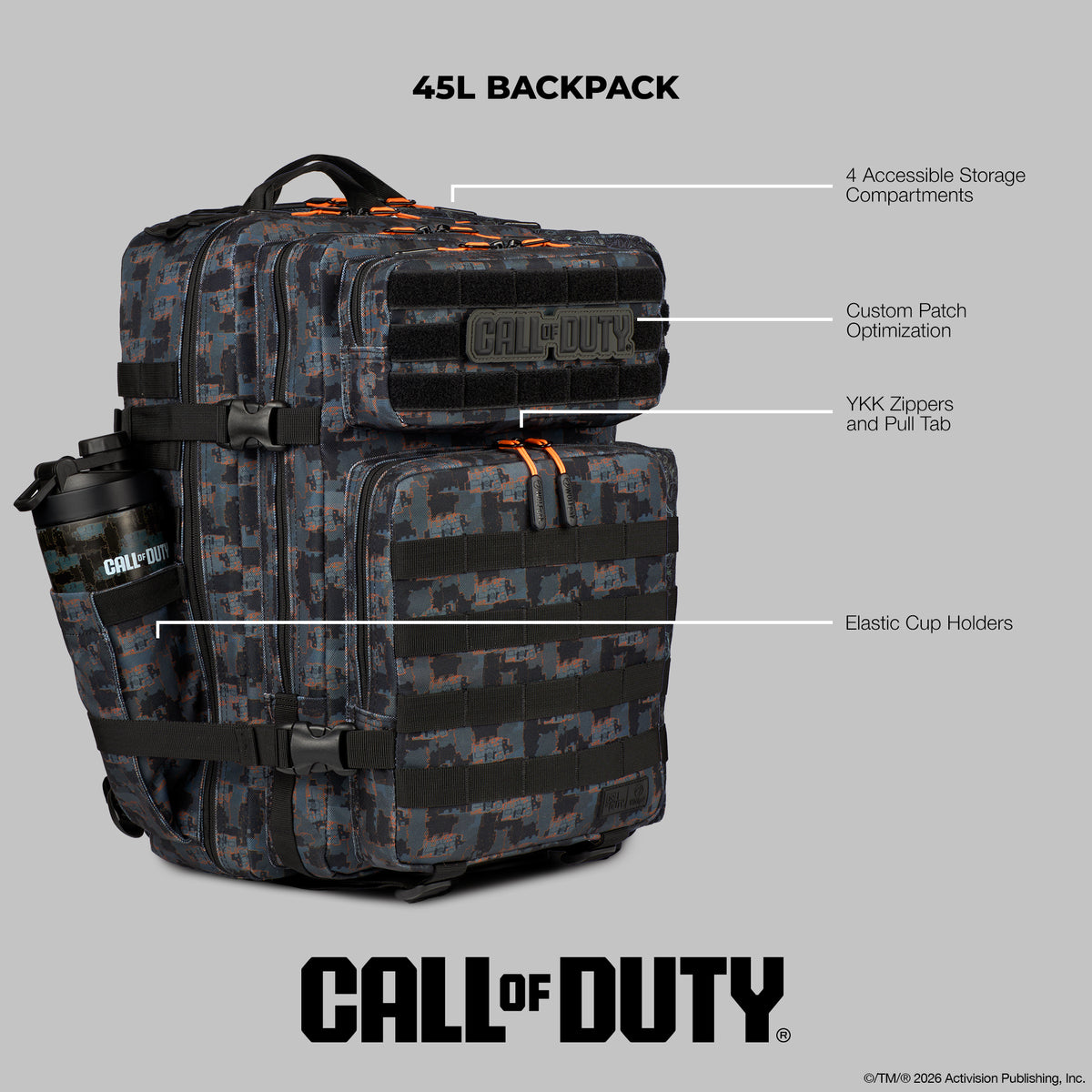 45L Backpack Call Of Duty Slums