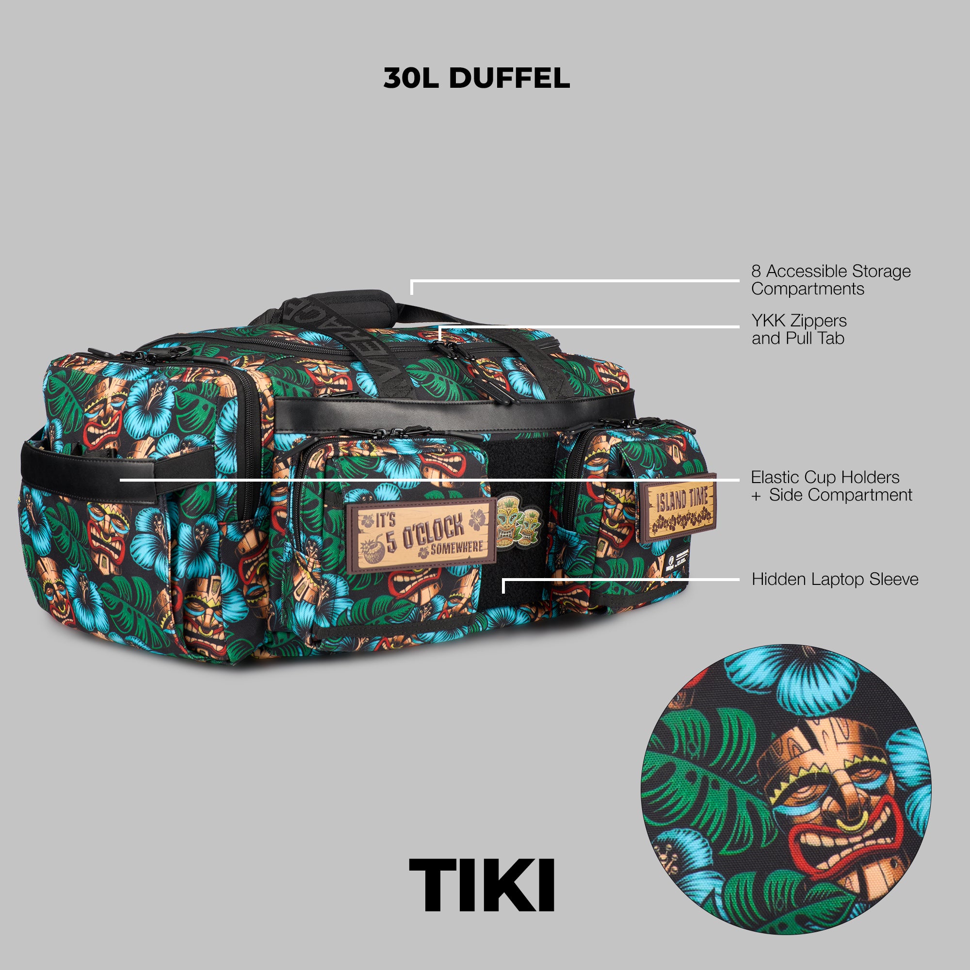 30L Perfect Duffle Bag Tiki (Preview)
