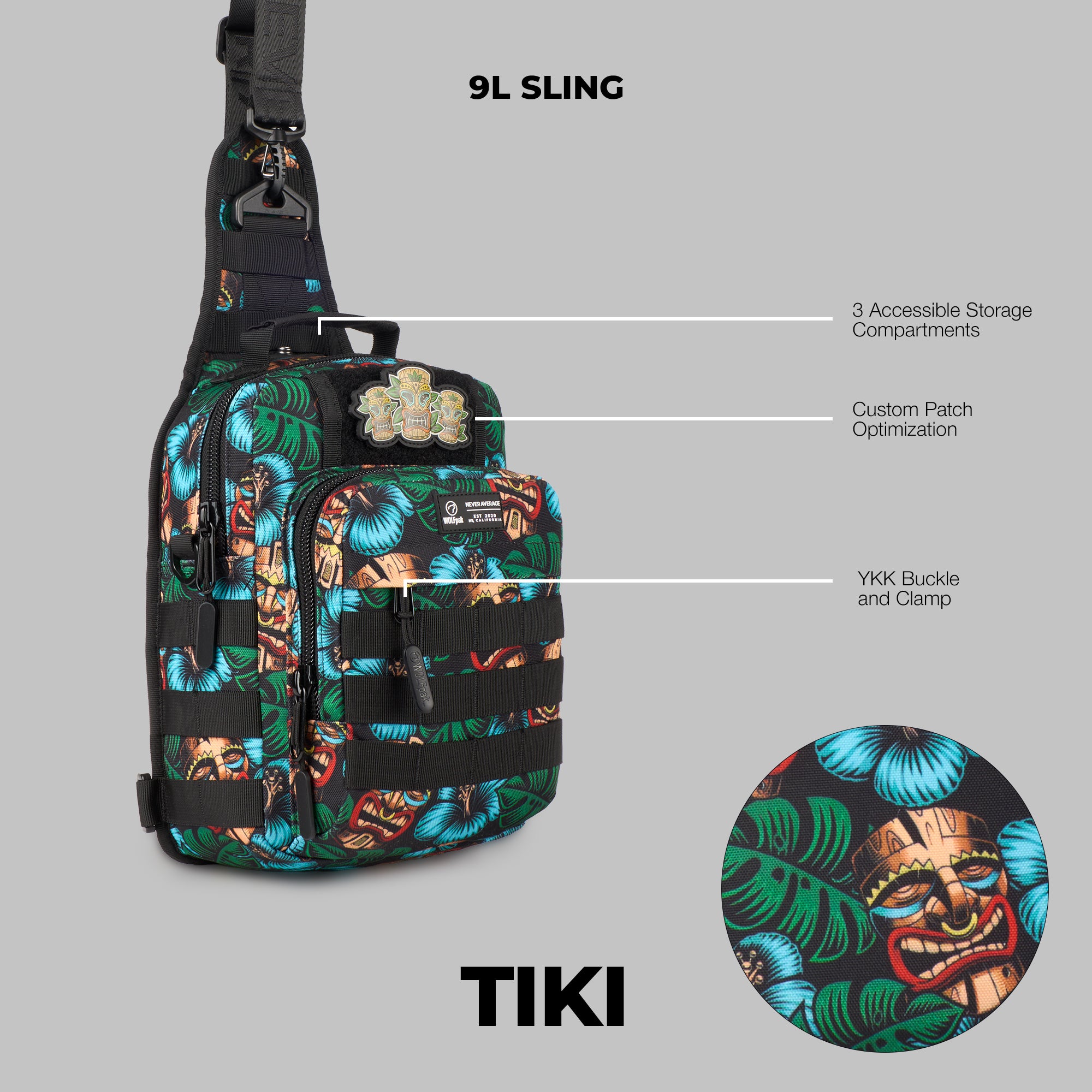 9L Tactical Sling Bag Tiki (Preview)