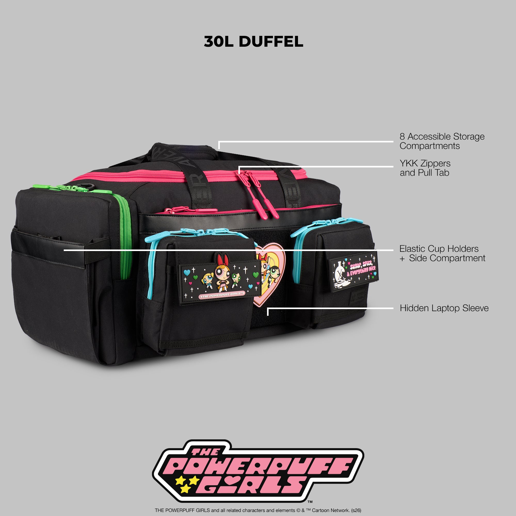 30L Perfect Duffle Bag Powerpuff Girls