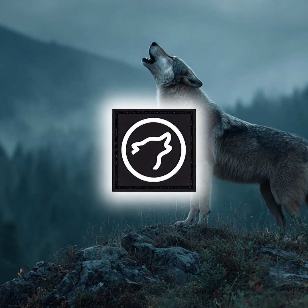 ウルフヘッドロゴ ブラック/ホワイト