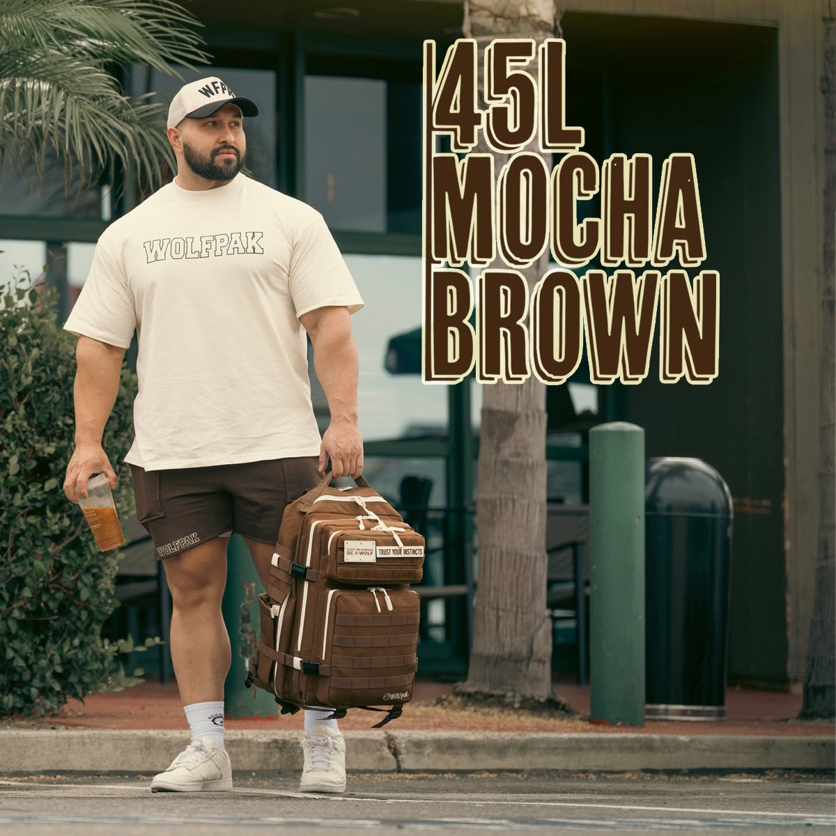 45L Backpack Mocha Brown