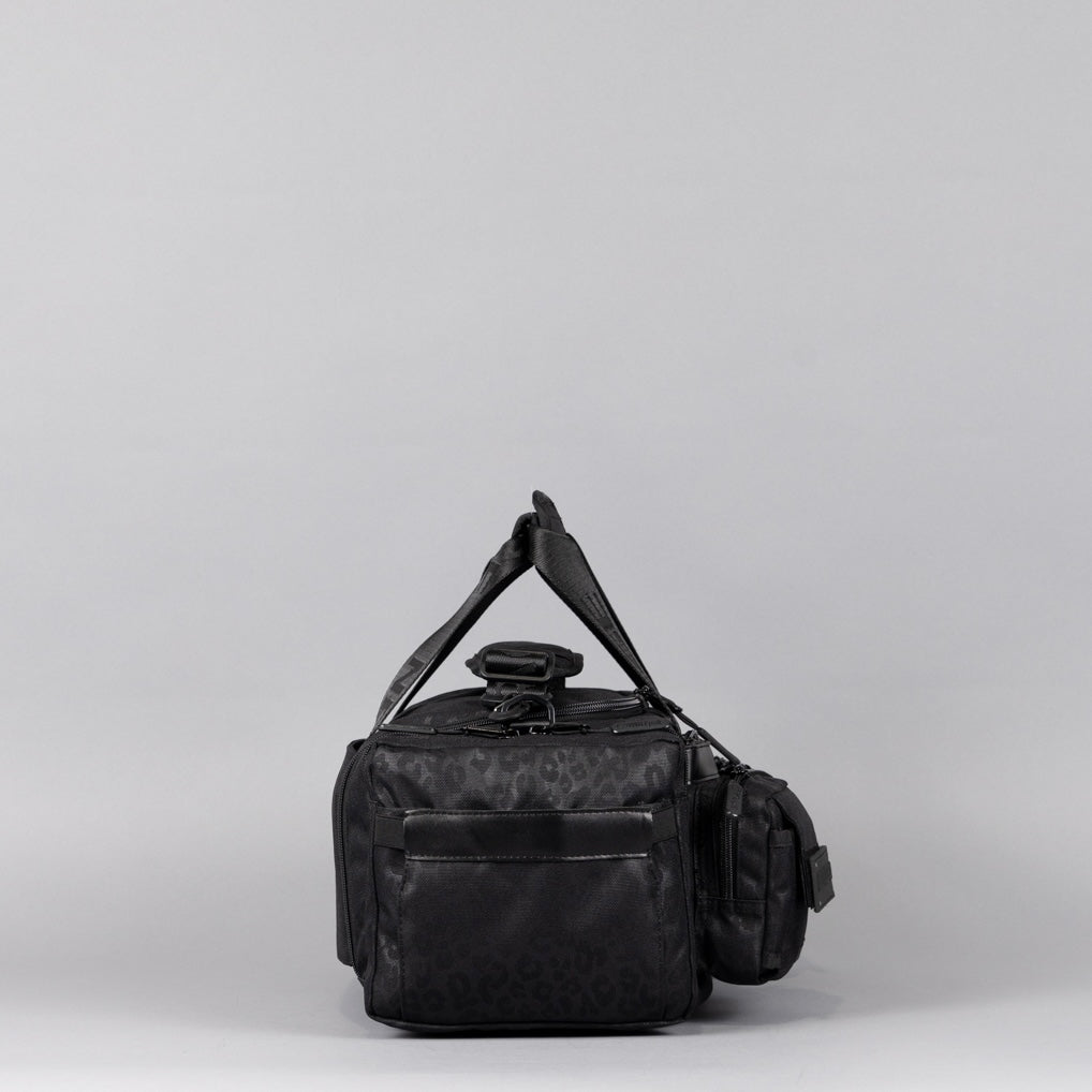 20L Mini Duffle Bag Black Leopard