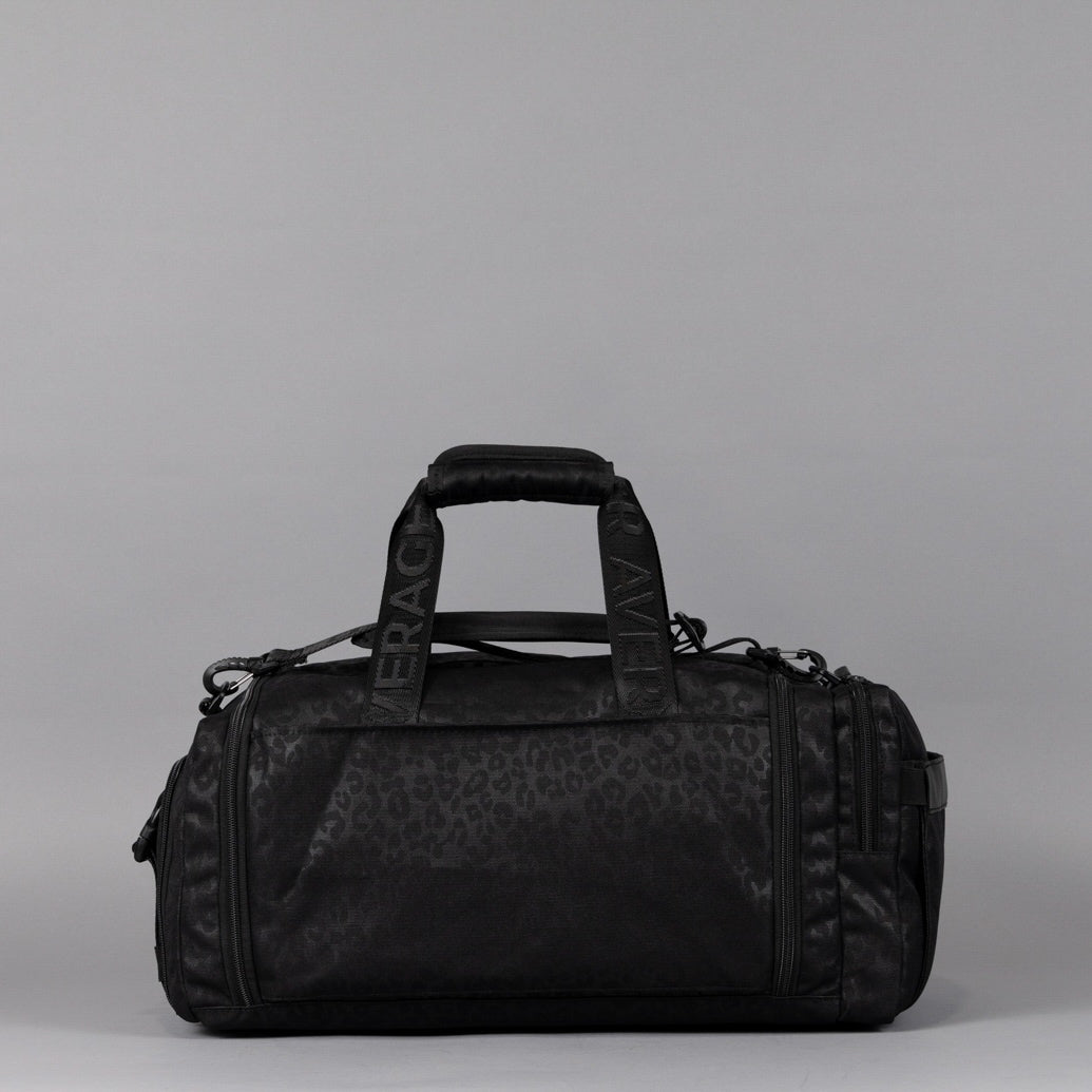 30L Perfect Duffle Bag Black Leopard