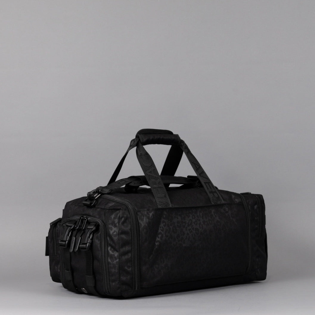 30L Perfect Duffle Bag Black Leopard