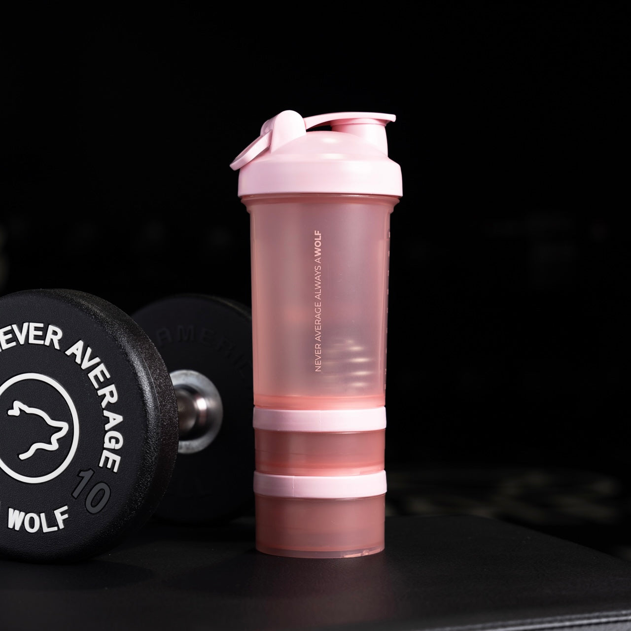 Dream Pink Shaker Bottle With Storage Compartments