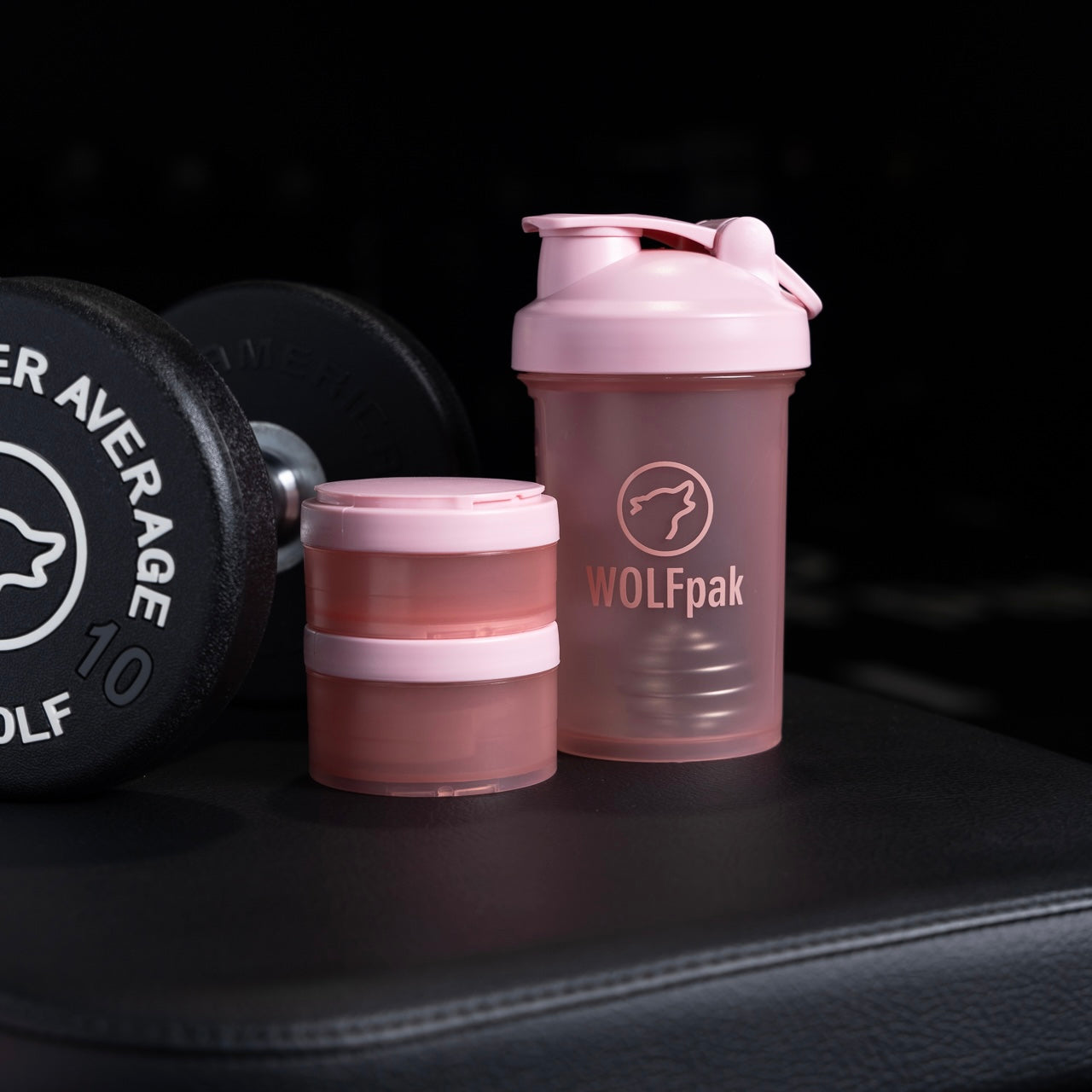 Dream Pink Shaker Bottle With Storage Compartments