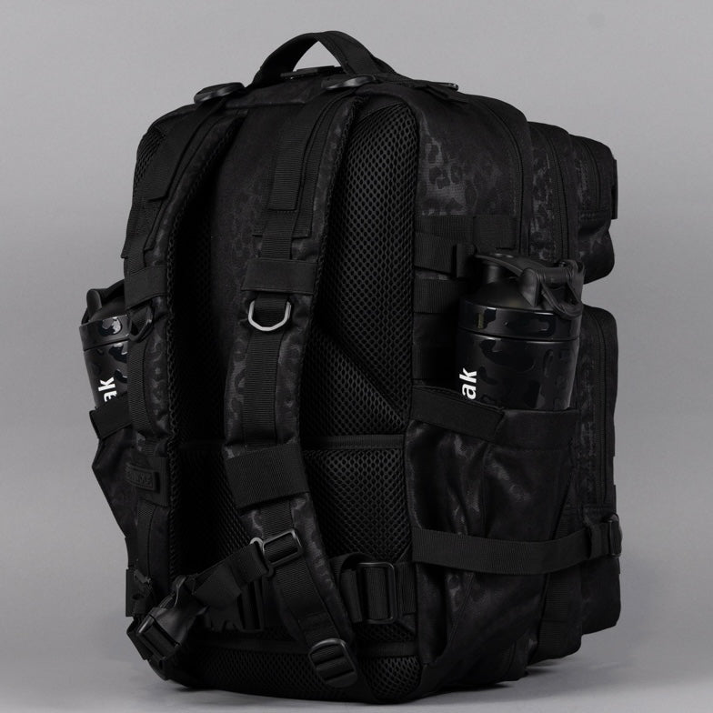 45L Backpack Black Leopard