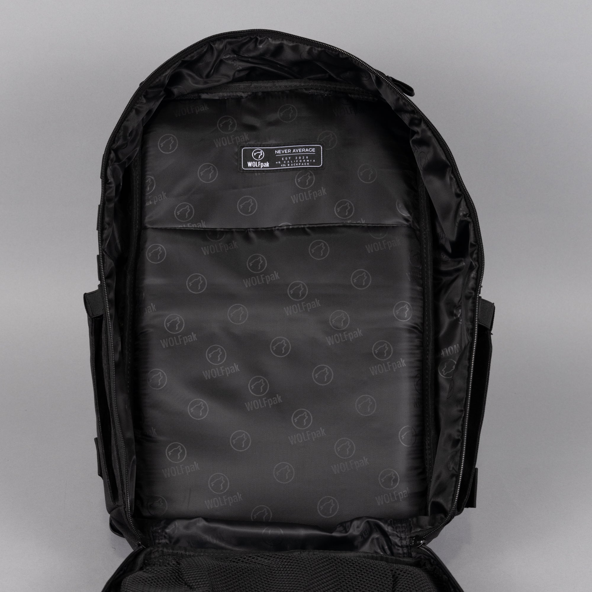 45L Backpack Black Leopard