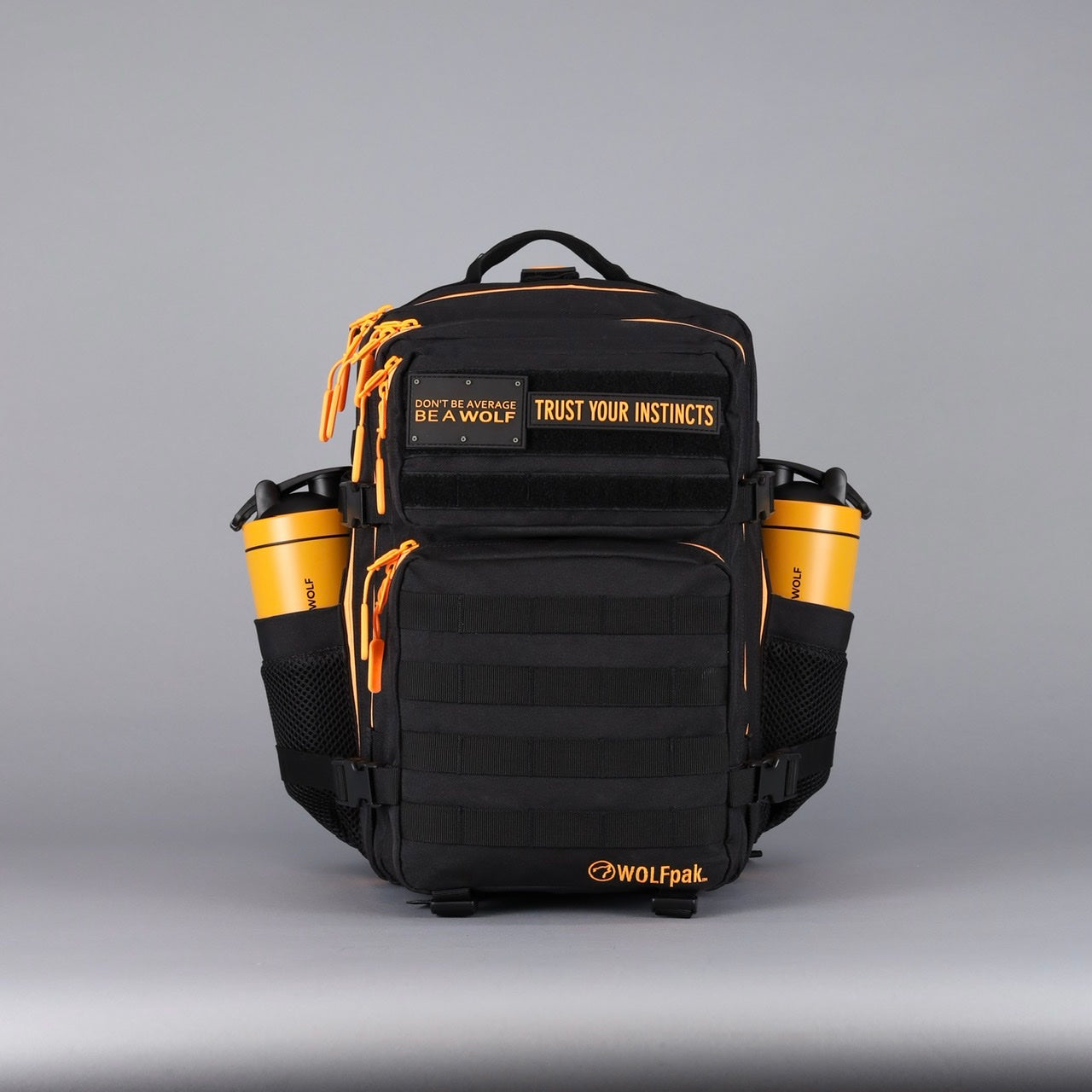 35L Backpack Black Neon Orange