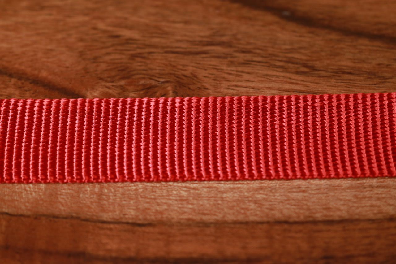 Adjustable Nylon Dog Collar Savage Red