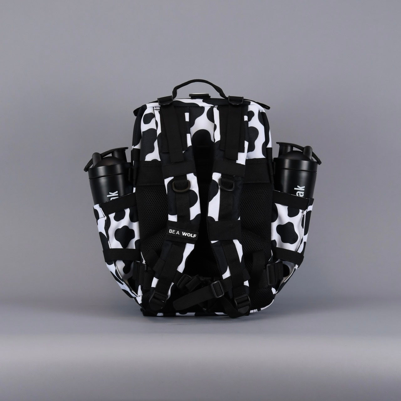 35L Backpack Black White Cow