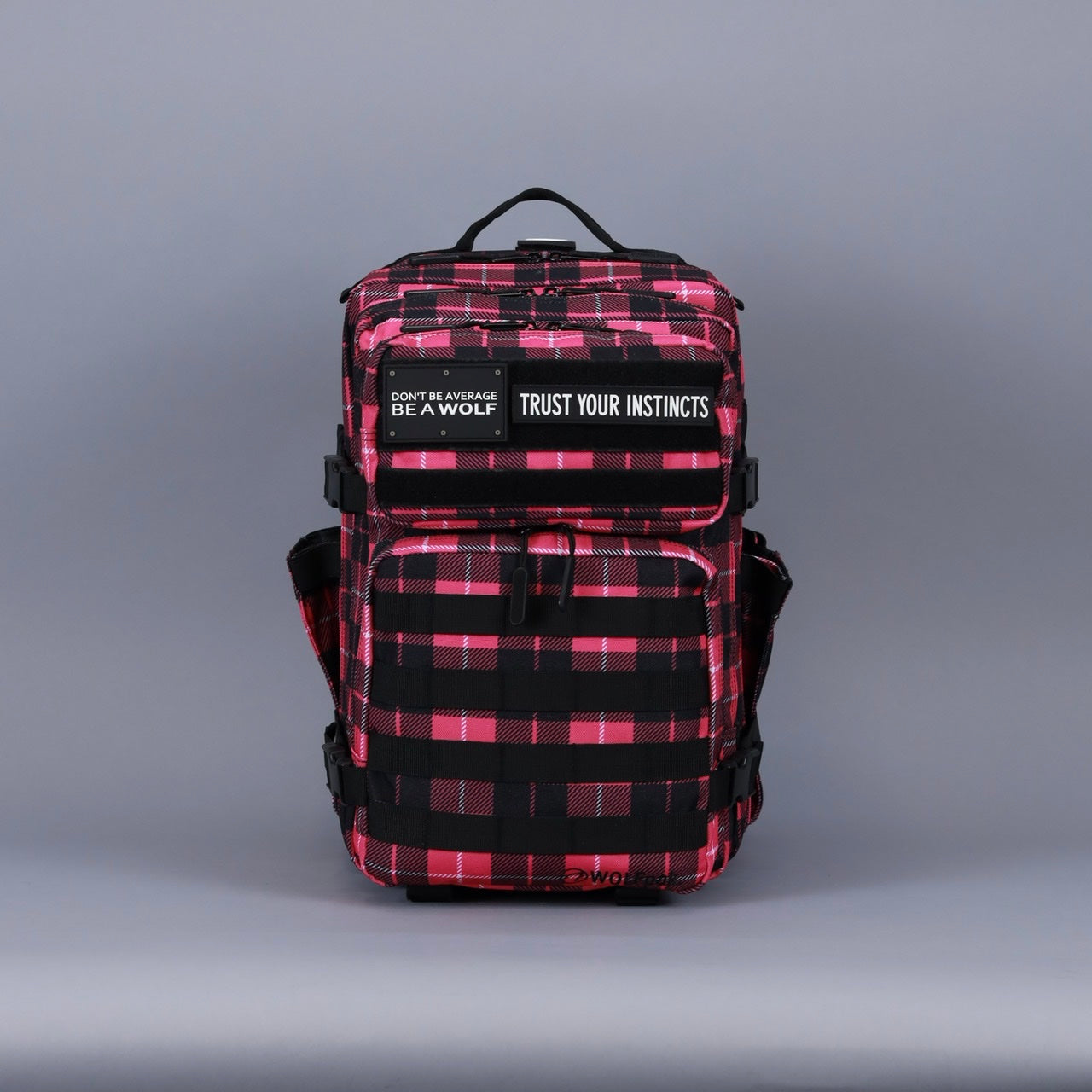 35L Backpack Pink Tartan