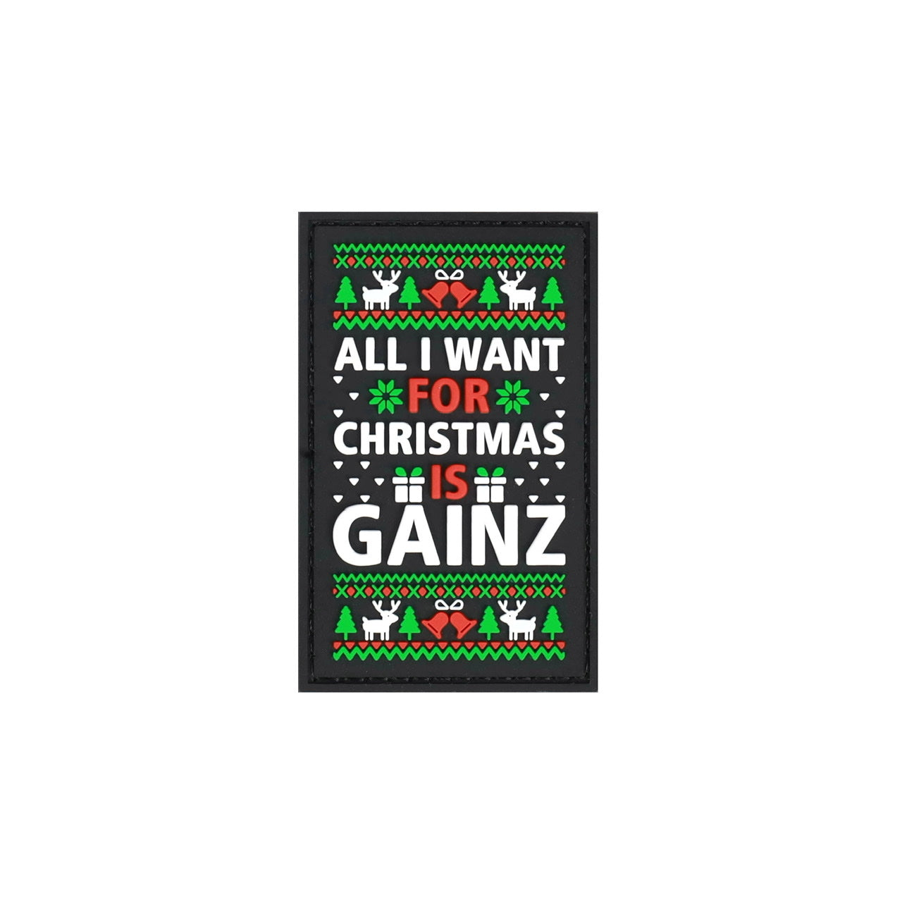 All I Want For Christmas Is Gainz Merry Christmas Patch