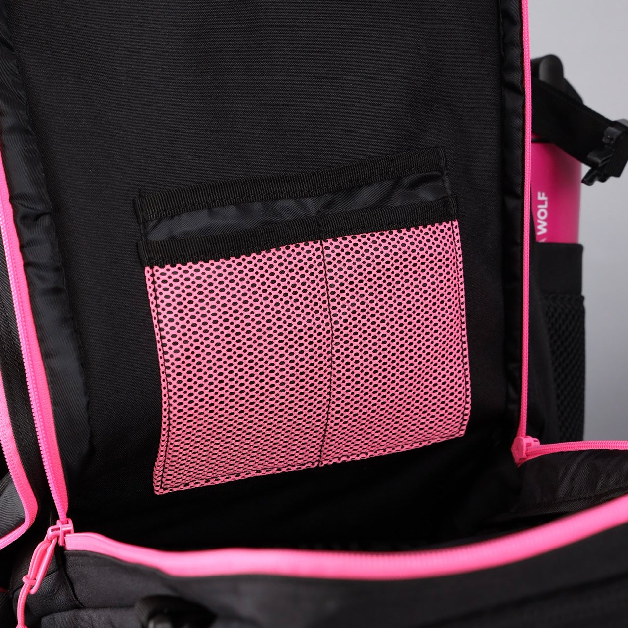 35L Backpack Black Neon Pink